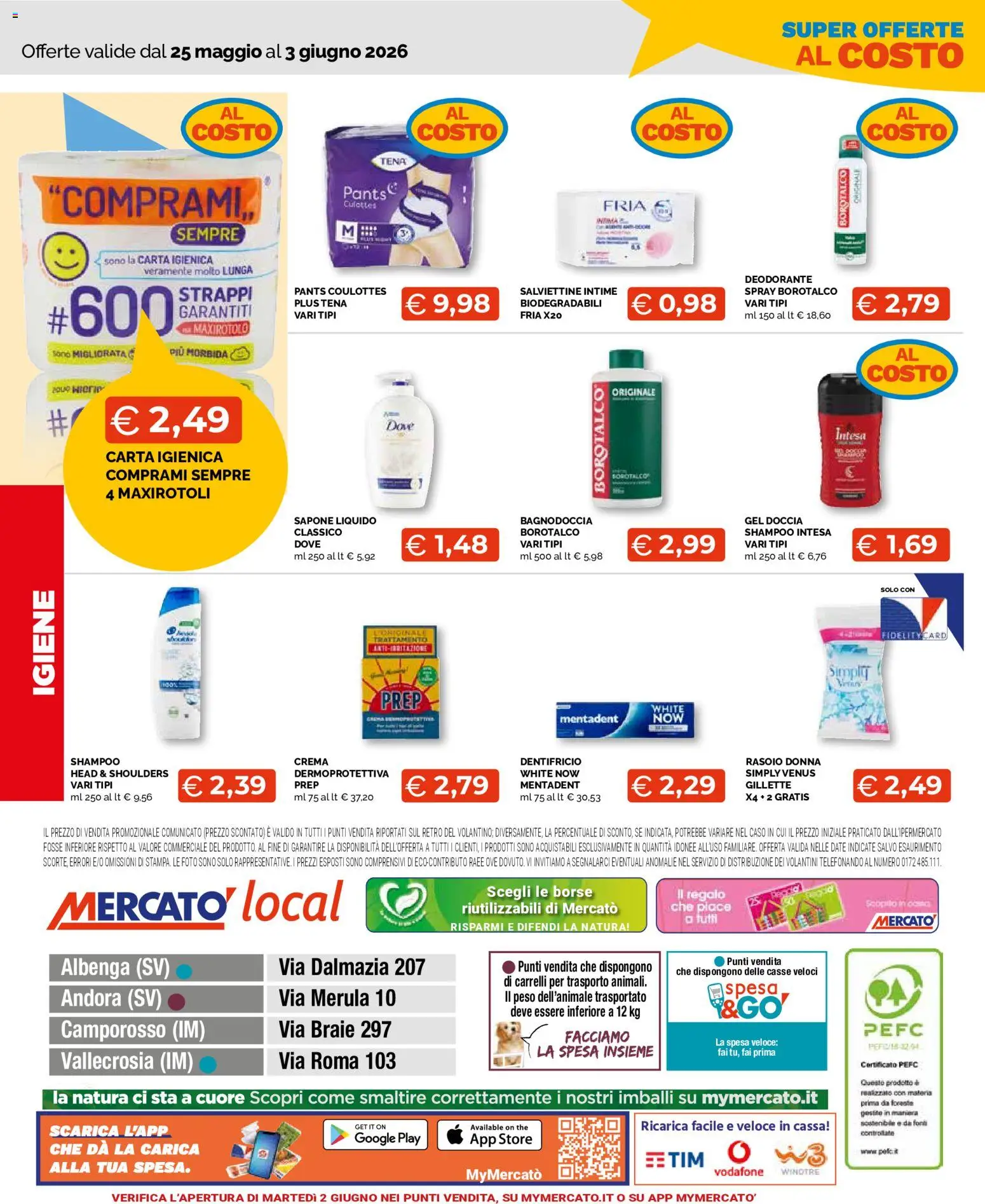 Volantino Mercatò del 25.05.2026 | Pagina: 12 | Prodotti: Rasoio, Sapone, Deodorante, The