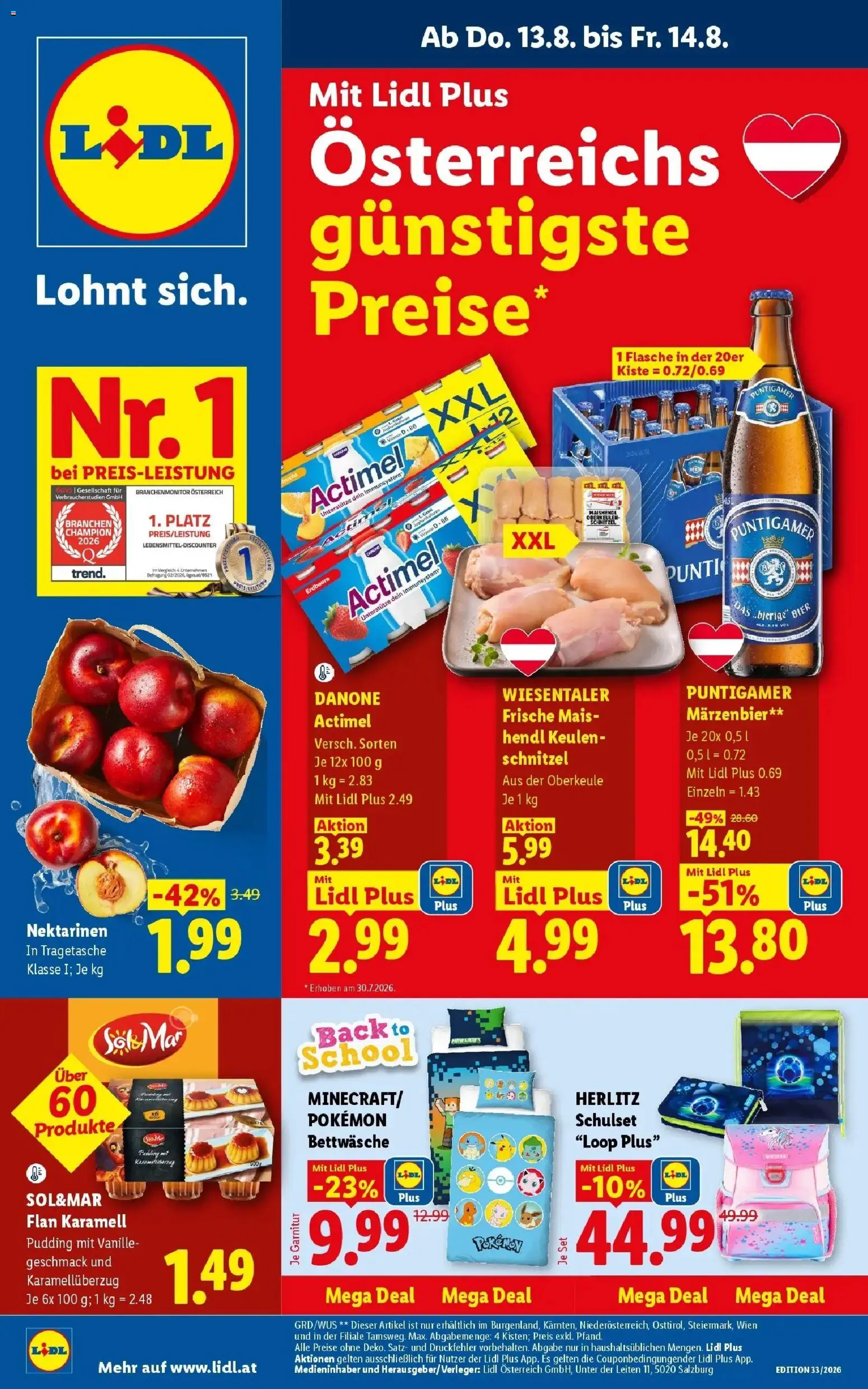 Lidl - Lidl ab 13.08.2026 - Angebote ab donnerstag | Seite: 1
