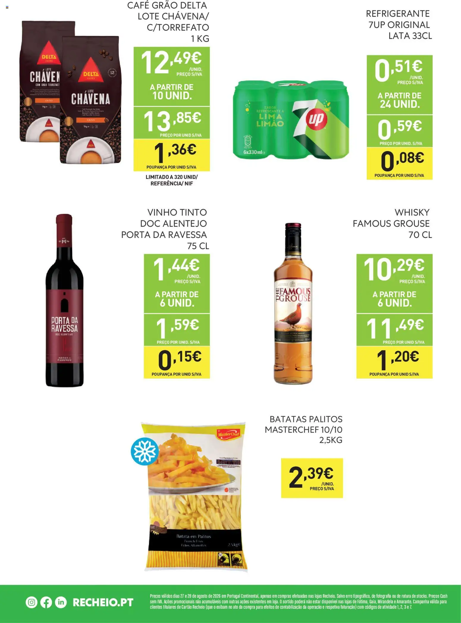 Recheio - Dias Imperdíveis │ válido de 27/08/2026 | Página: 2 | Produtos: Refrigerante, Batata, Café, Lima