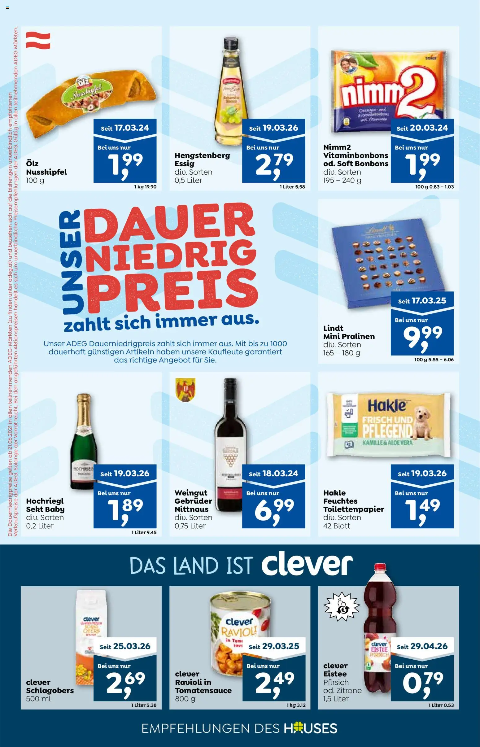 ADEG Flugblatt gültig ab 11.06.2026 | Seite: 10 | Produkte: Zitrone, Pfirsich