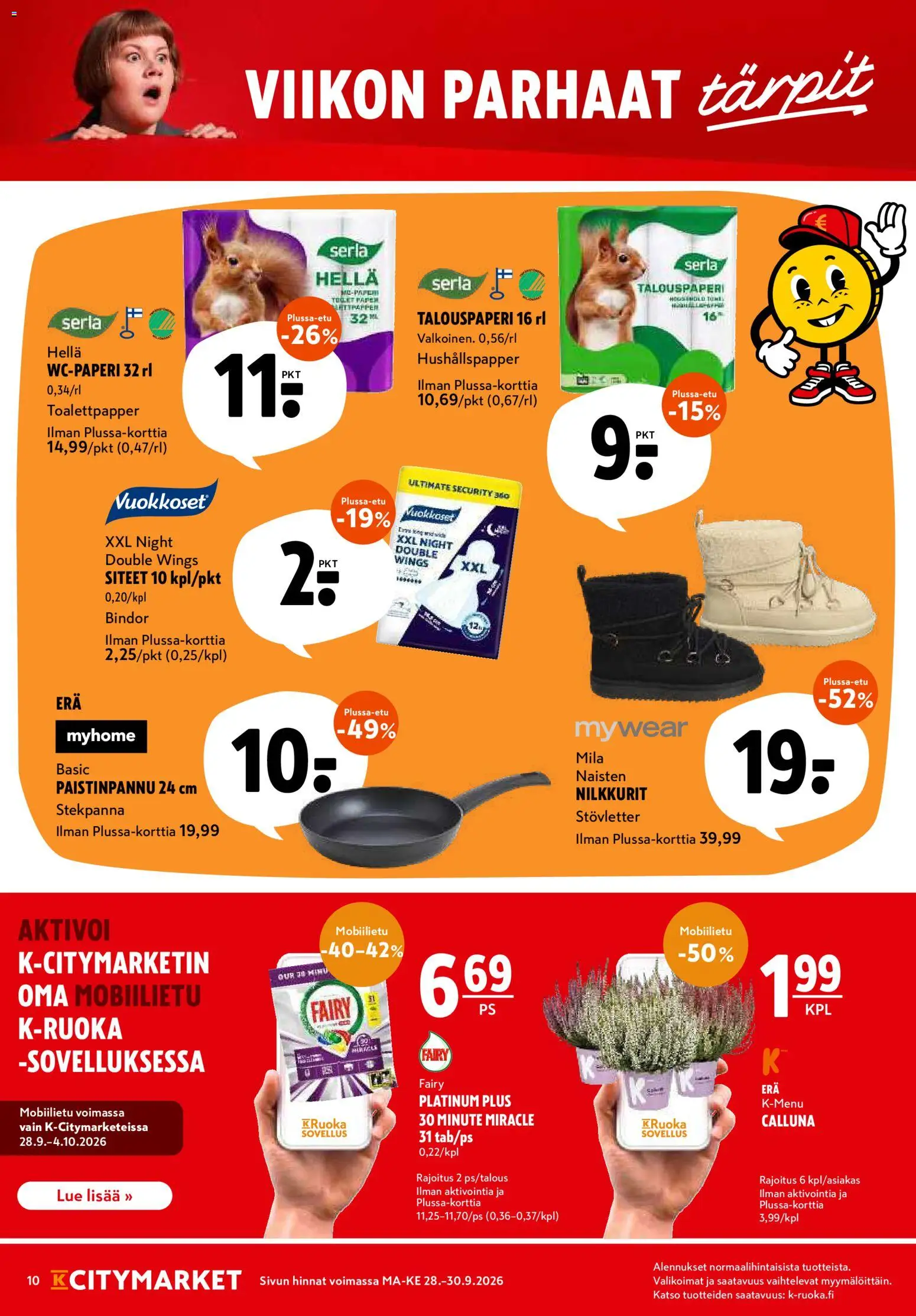 K-Citymarket tarjoukset – voimassa 28/09/2026 alkaen | Sivu: 10