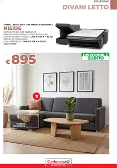 Anteprima del volantino Conforama Divani catalogo valido a partire dal 11/02/2026 | Pagina: 13 | Prodotti: Divano letto, Contenitore, Letto, Materasso