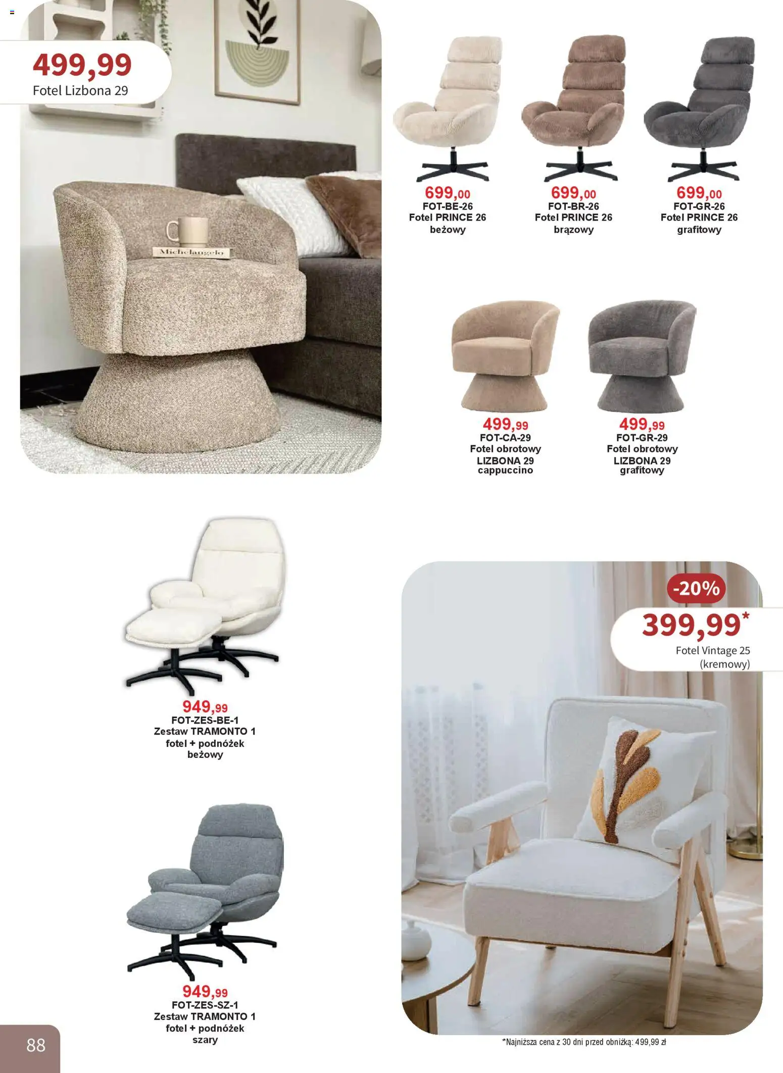Bodzio Katalog od 01.04.2026 | Strona: 88 | Produkty: Cappuccino, Fotel