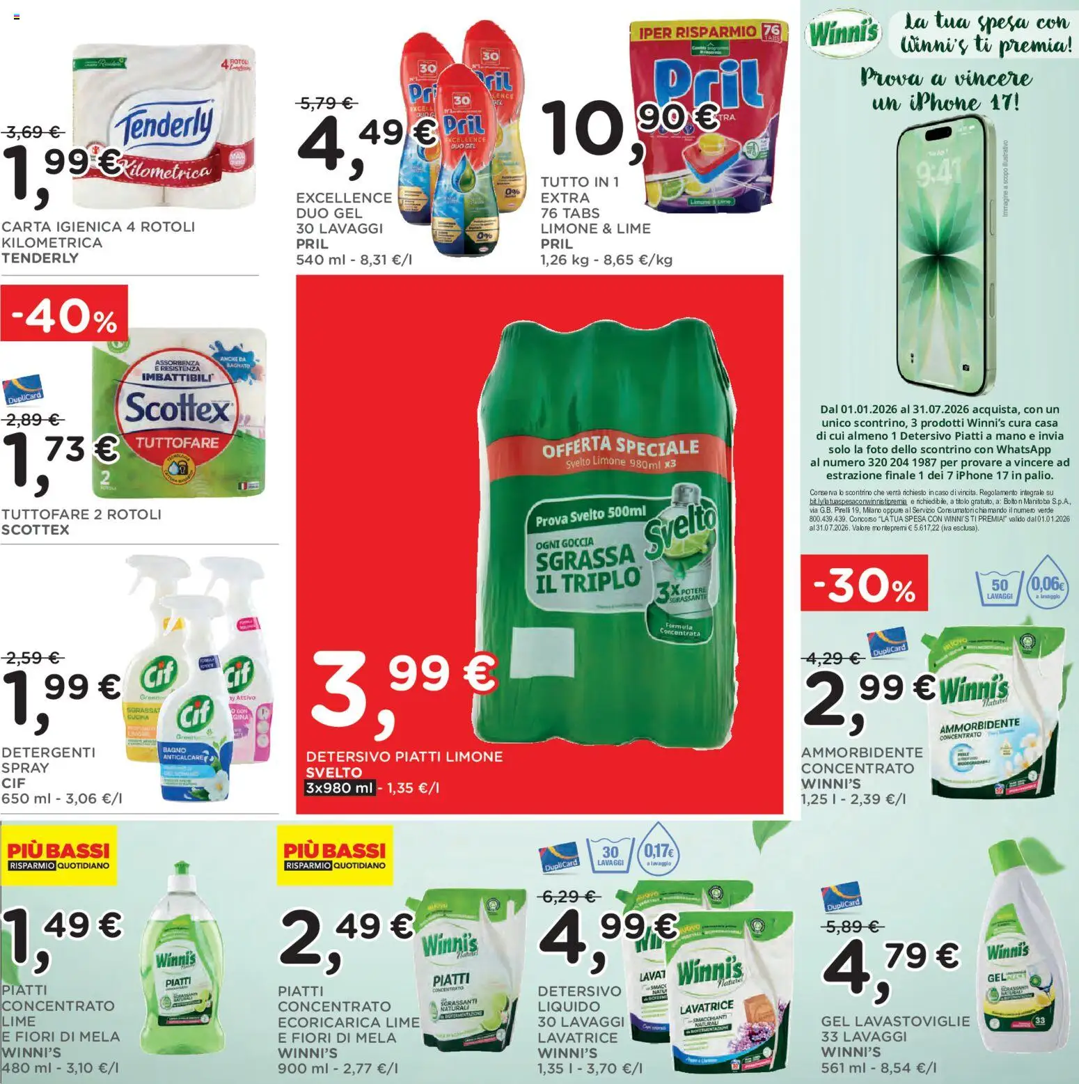 Volantino Poli del 03.06.2026 | Pagina: 28 | Prodotti: Iphone, Ammorbidente, Limone, Lavatrice