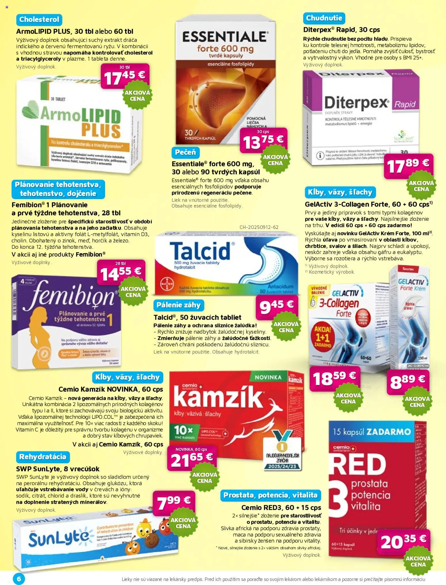 Nové Plus lekáreň akcie – leták je platný od 01.07.2026 | Strana: 6