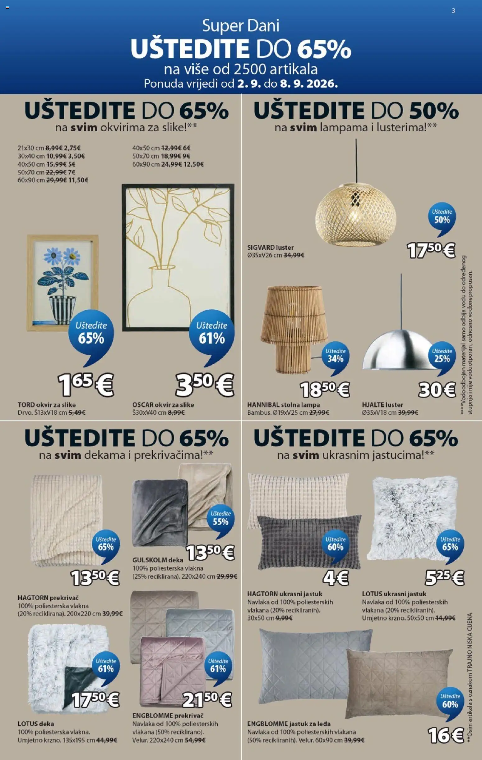 JYSK katalog | vrijedi od 02.09.2026 | Stranica: 3