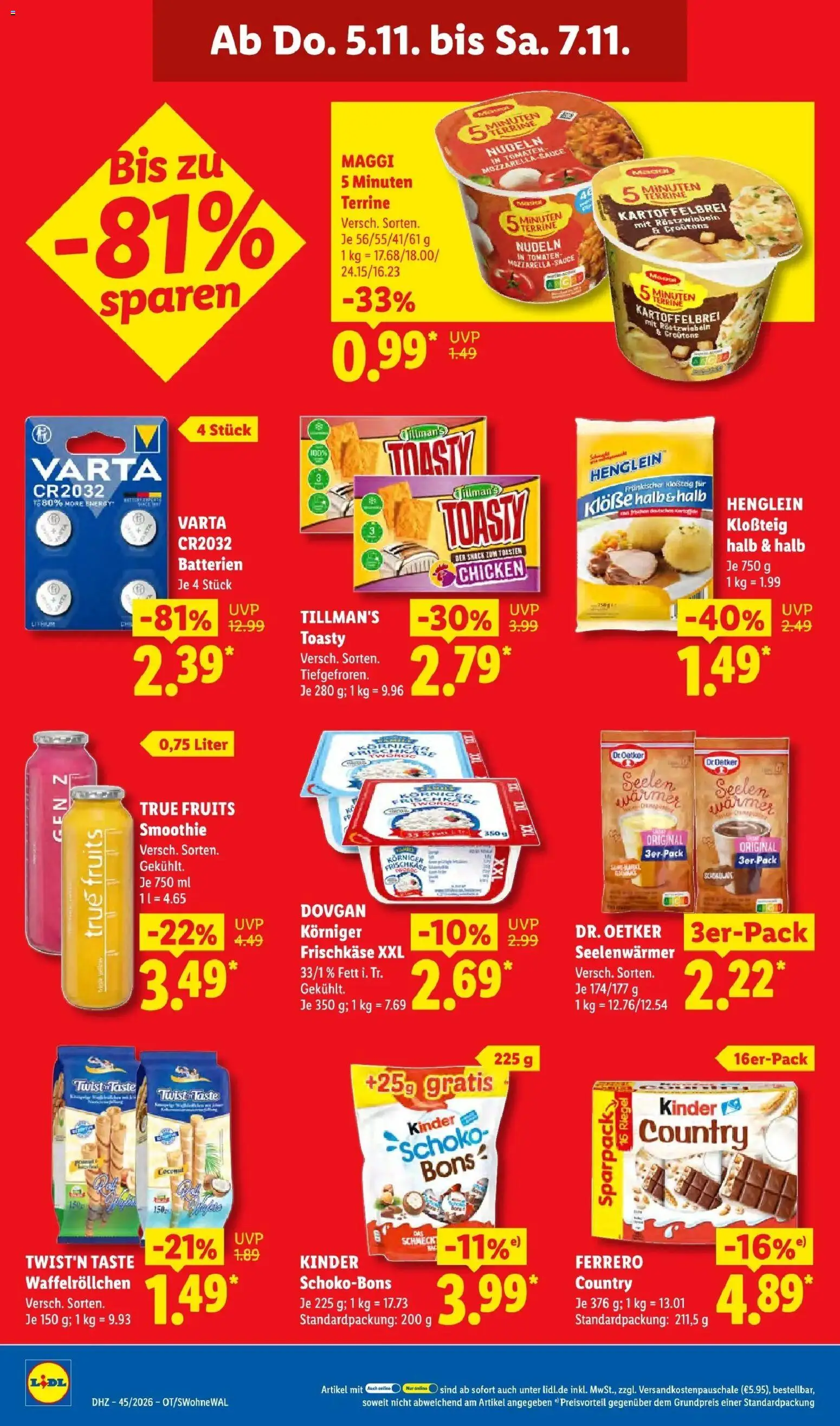 Lidl Prospekt Villingen-schwenningen (ab 02.11.2026) zum Blättern » Angebote | Seite: 64 | Produkte: Energy, Mozzarella, Tomaten, Frischkase