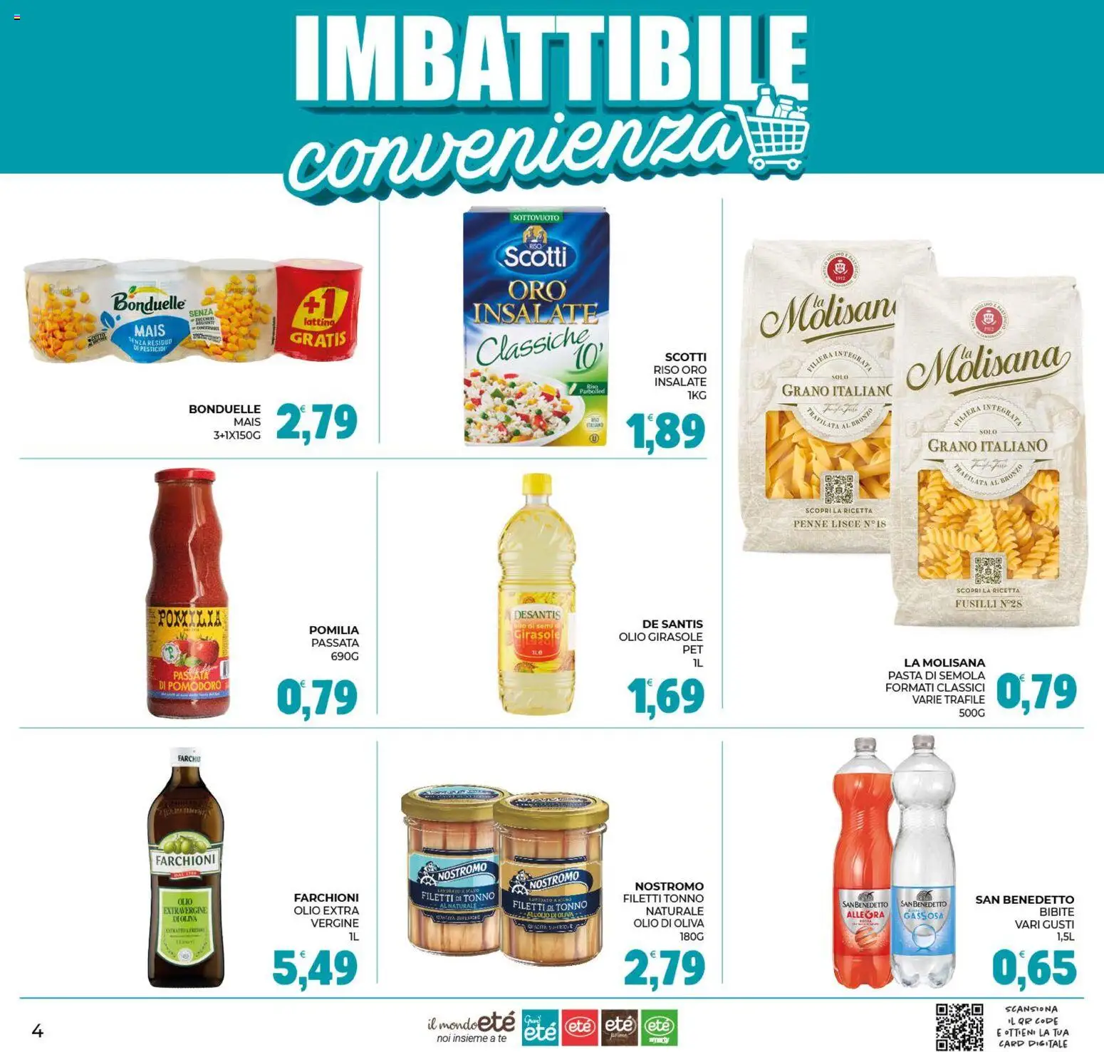 Volantino Eté del 07/08/2026 | Pagina: 4 | Prodotti: Riso, Pomodoro, Olio, Mais