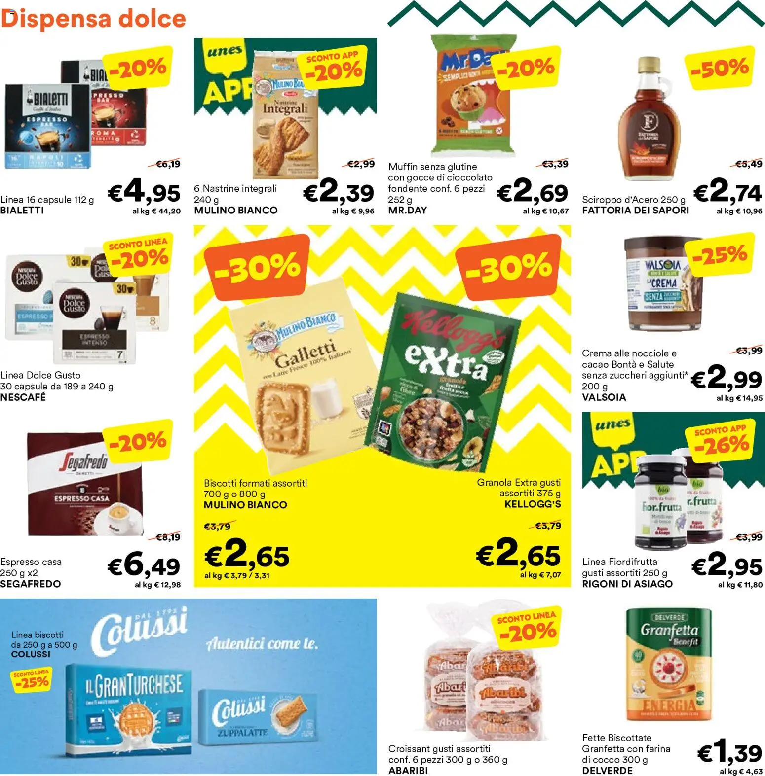 Volantino Unes del 17.06.2026 | Pagina: 14 | Prodotti: Crema, Farina, Croissant, Cacao