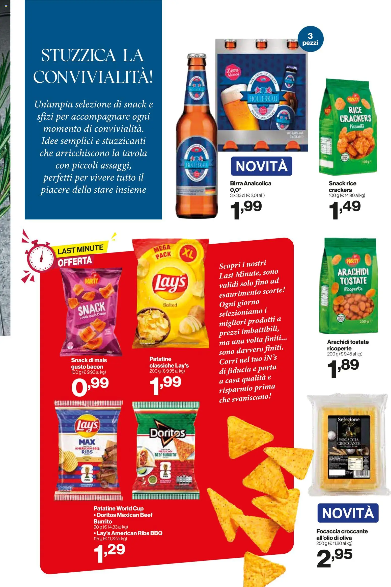 Volantino IN's del 03.06.2026 | Pagina: 9 | Prodotti: Patatine, Crackers, Mais, Arachidi