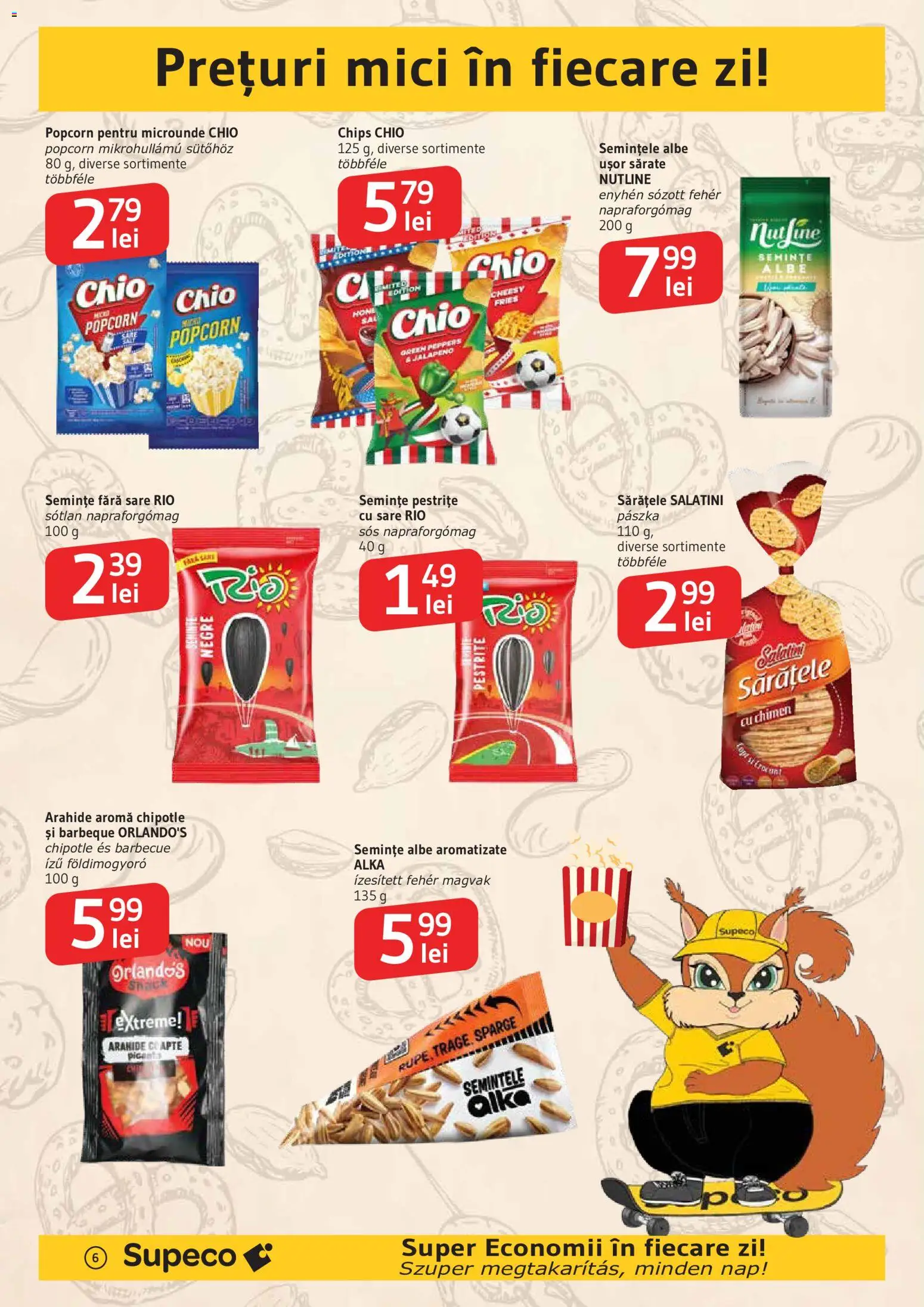 Noul catalog Supeco – valabil de la 11.06.2026 | Pagină: 6 | Produse: Mici, Arahide, Sos, Sare