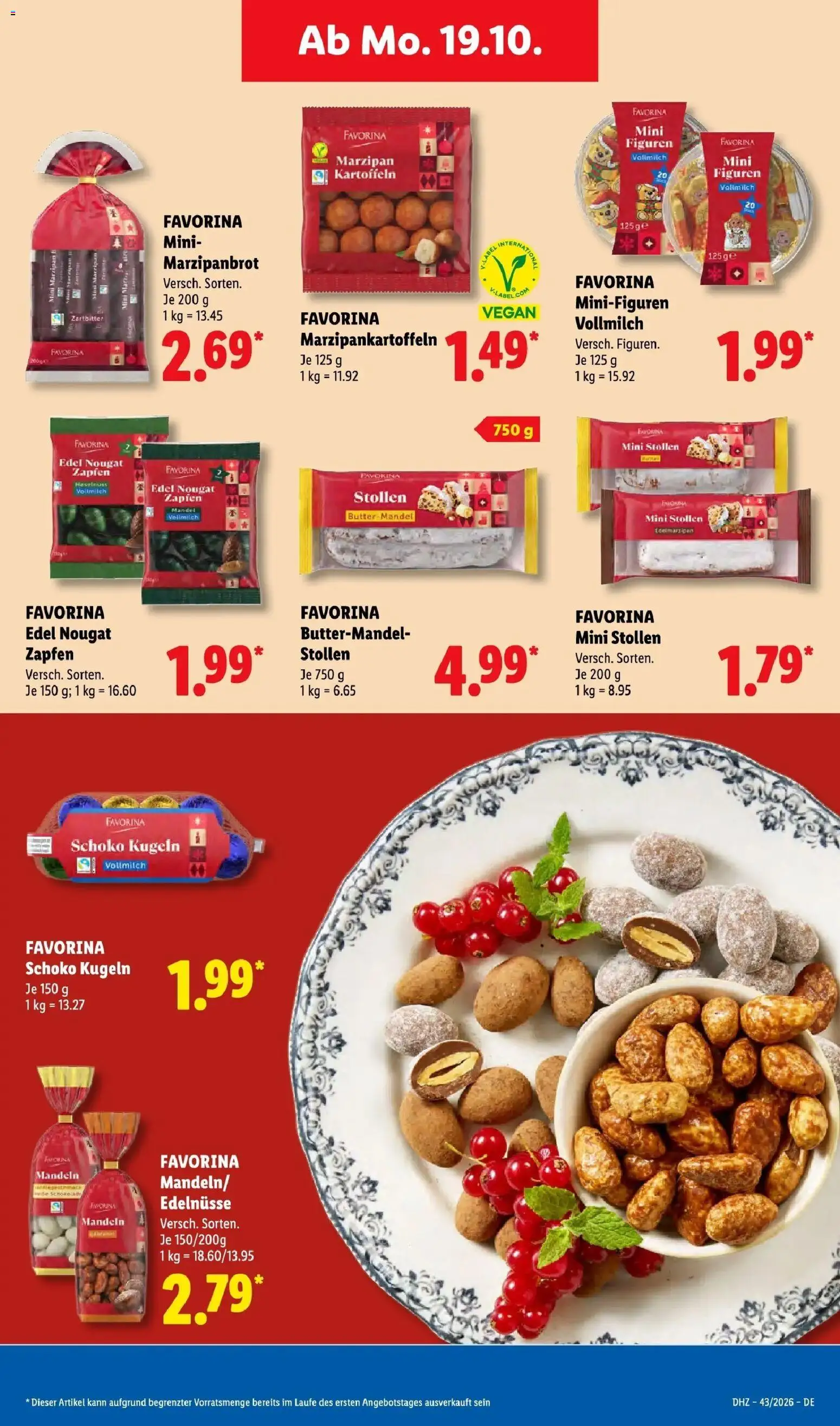 Lidl Prospekt Weikersheim (ab 19.10.2026) zum Blättern » Angebote | Seite: 29 | Produkte: Mandeln, Kartoffeln