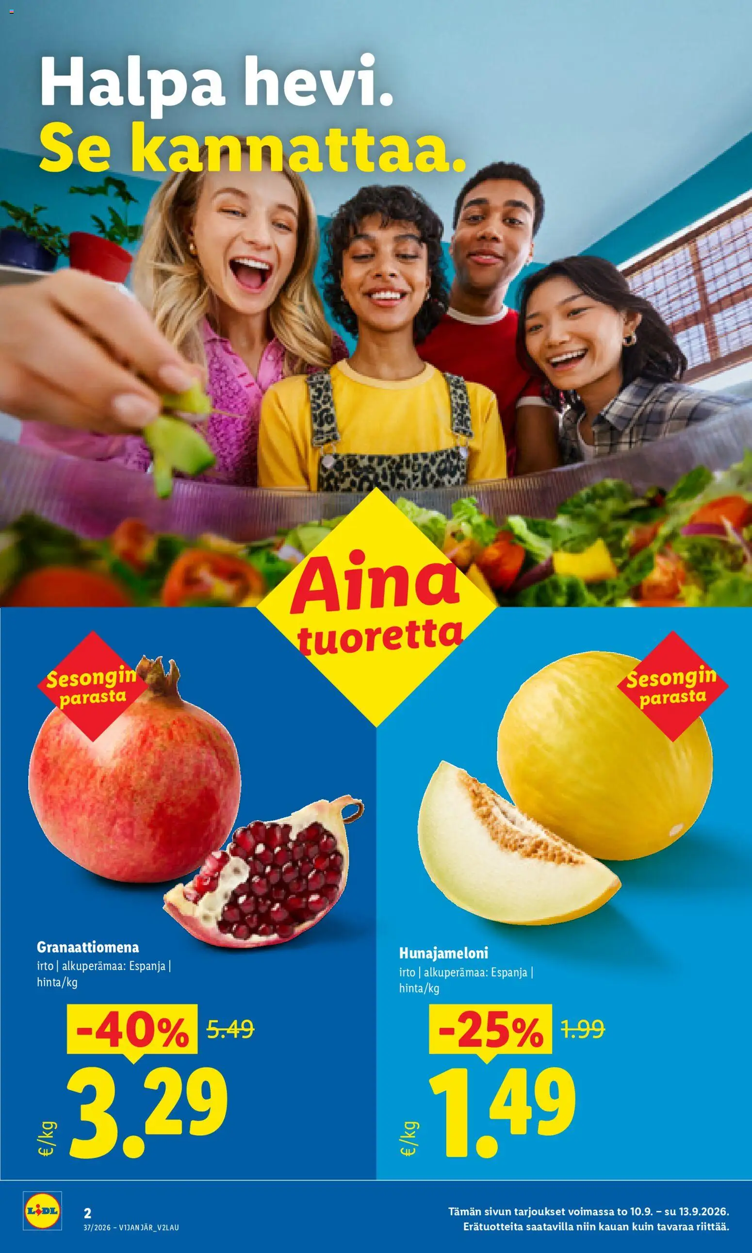 Lidl tarjoukset – voimassa 10/09/2026 alkaen | Sivu: 2