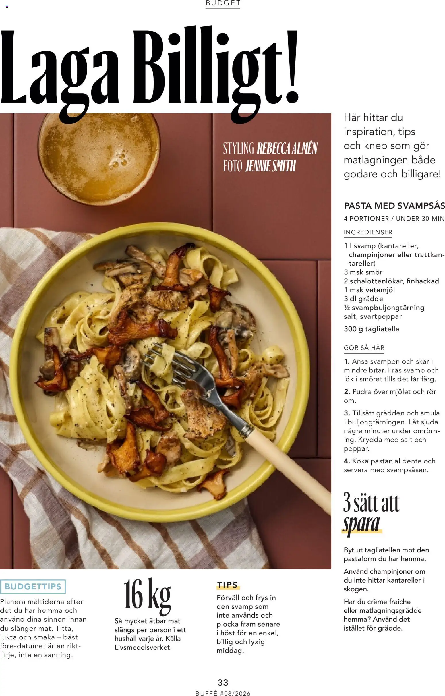 ICA Maxi reklamblad aktuell från 01/10/2026 | Sida: 33 | Produkter: Smör, Ingredienser, Vetemjöl, Frys