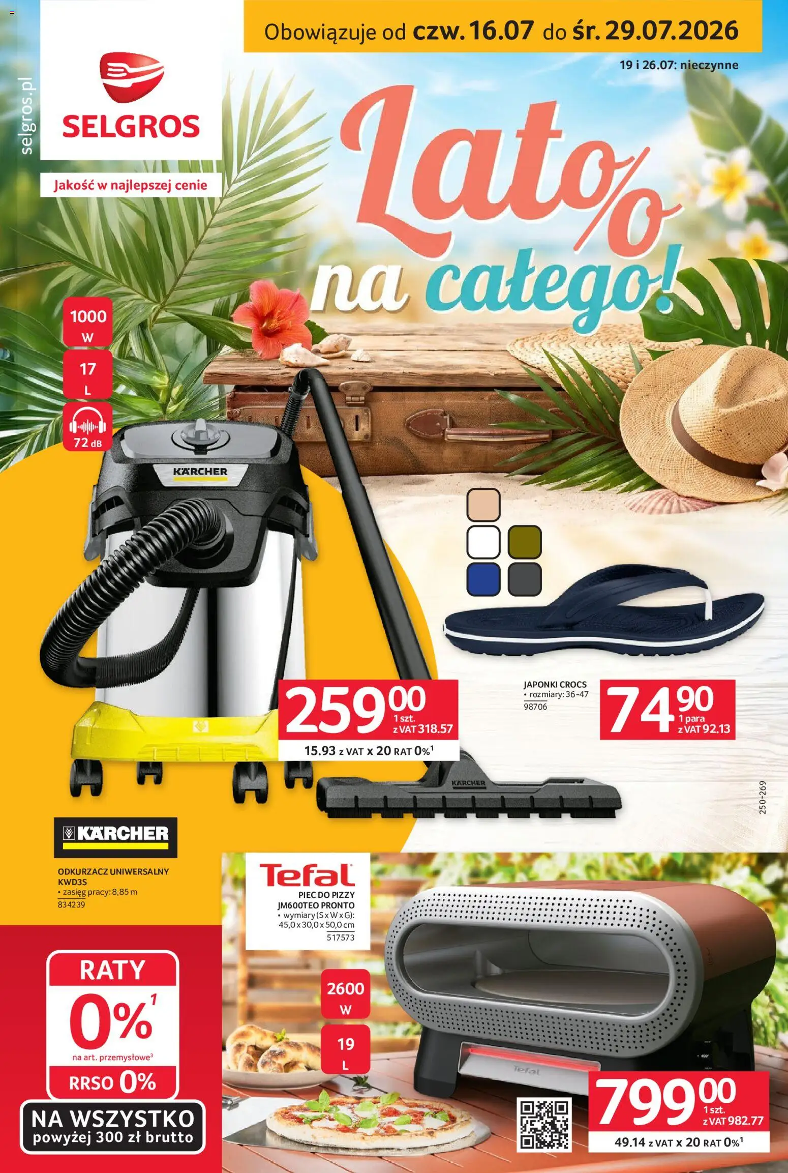 Selgros cash&carry gazetka - Black Weeks od 16.07.2026 | Strona: 1 | Produkty: Japonki, Odkurzacz, Tefal