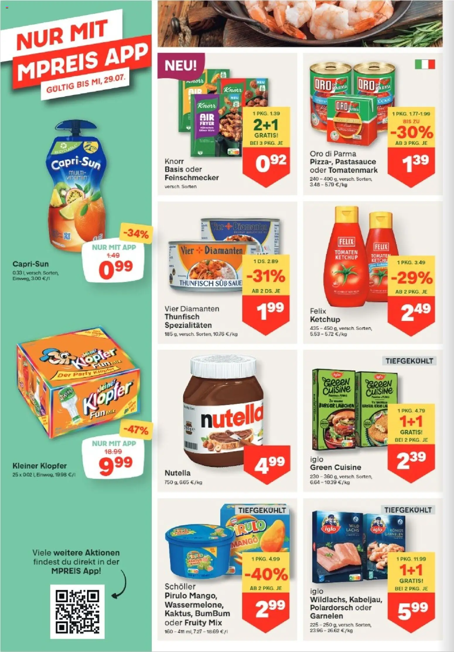 MPREIS Absam gültig ab 16.07.2026 | Seite: 8 | Produkte: Ketchup, Mango, Tomaten