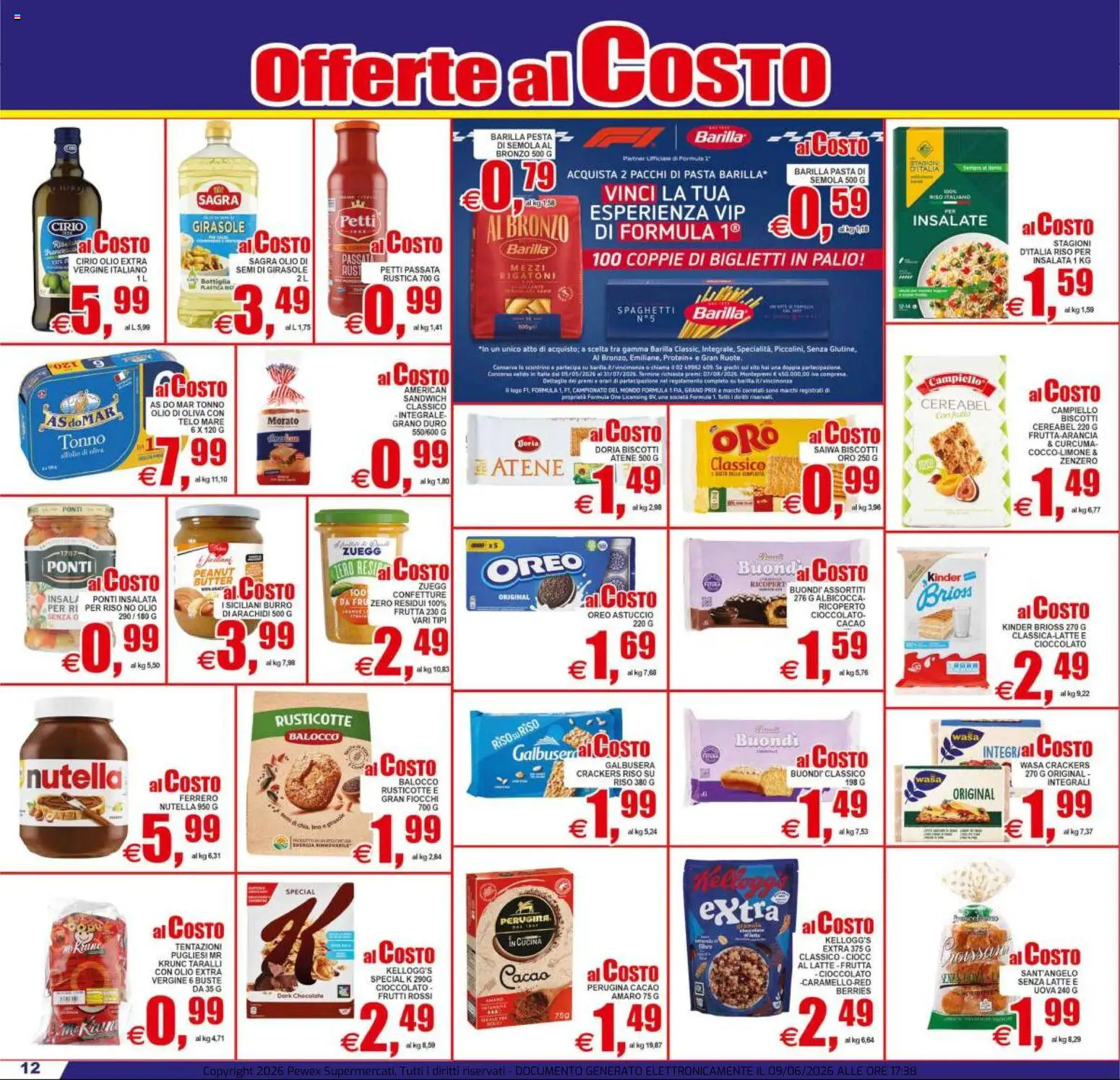 Volantino Pewex del 10.06.2026 | Pagina: 12 | Prodotti: Uova, Latte, Astuccio, Arachidi