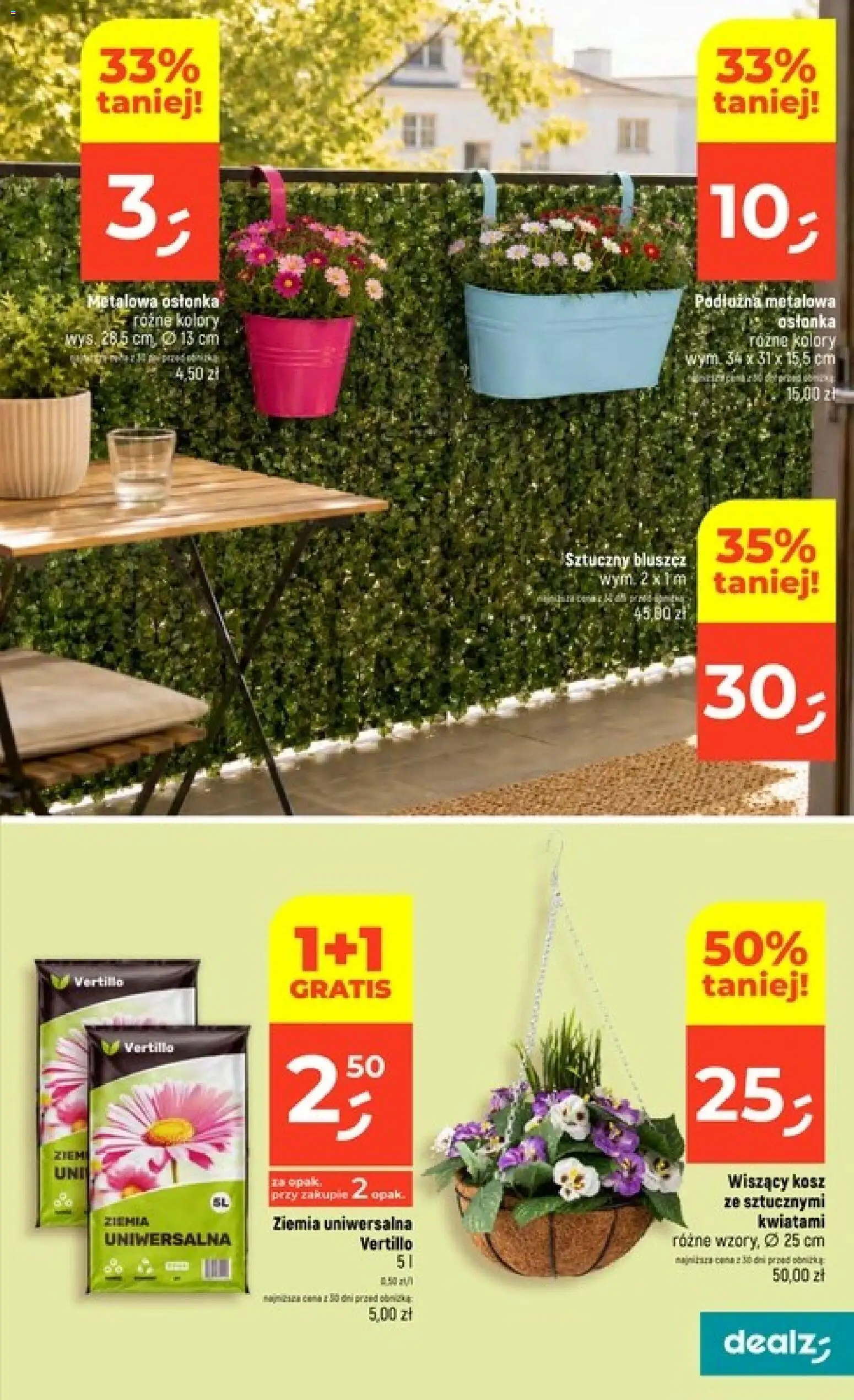 Dealz gazetka od 09.07.2026 | Strona: 45 | Produkty: Ziemia uniwersalna, Ziemia, Kosz