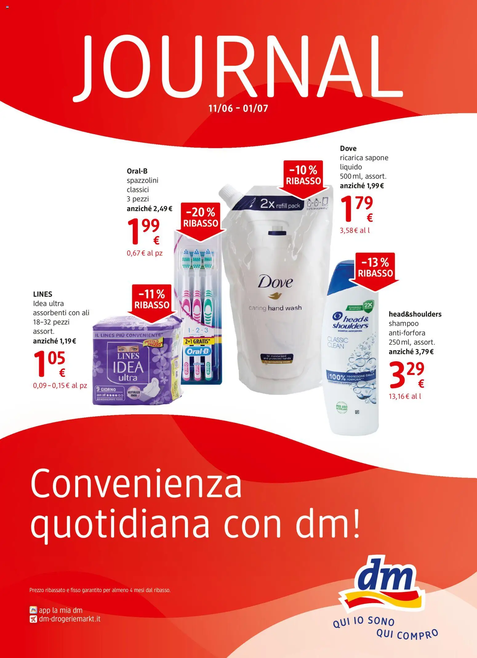 Volantino dm drogerie markt del 11.06.2026 | Pagina: 1 | Prodotti: Shampoo, Sapone