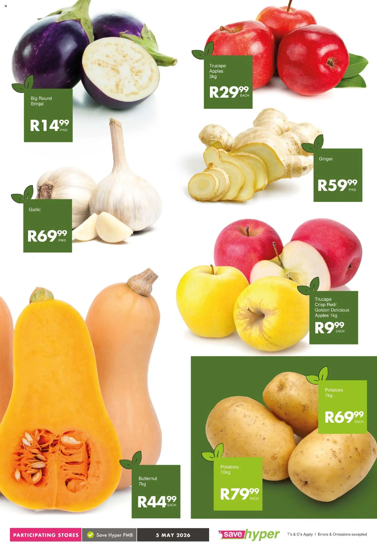 New Save catalogue – valid from 05.05.2026 | Page: 6 | Products: Apples, Potatoes, Garlic