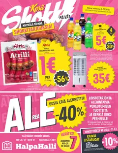 Halpa Halli-mainoslehti voimassa 01/07/2026 alkaen