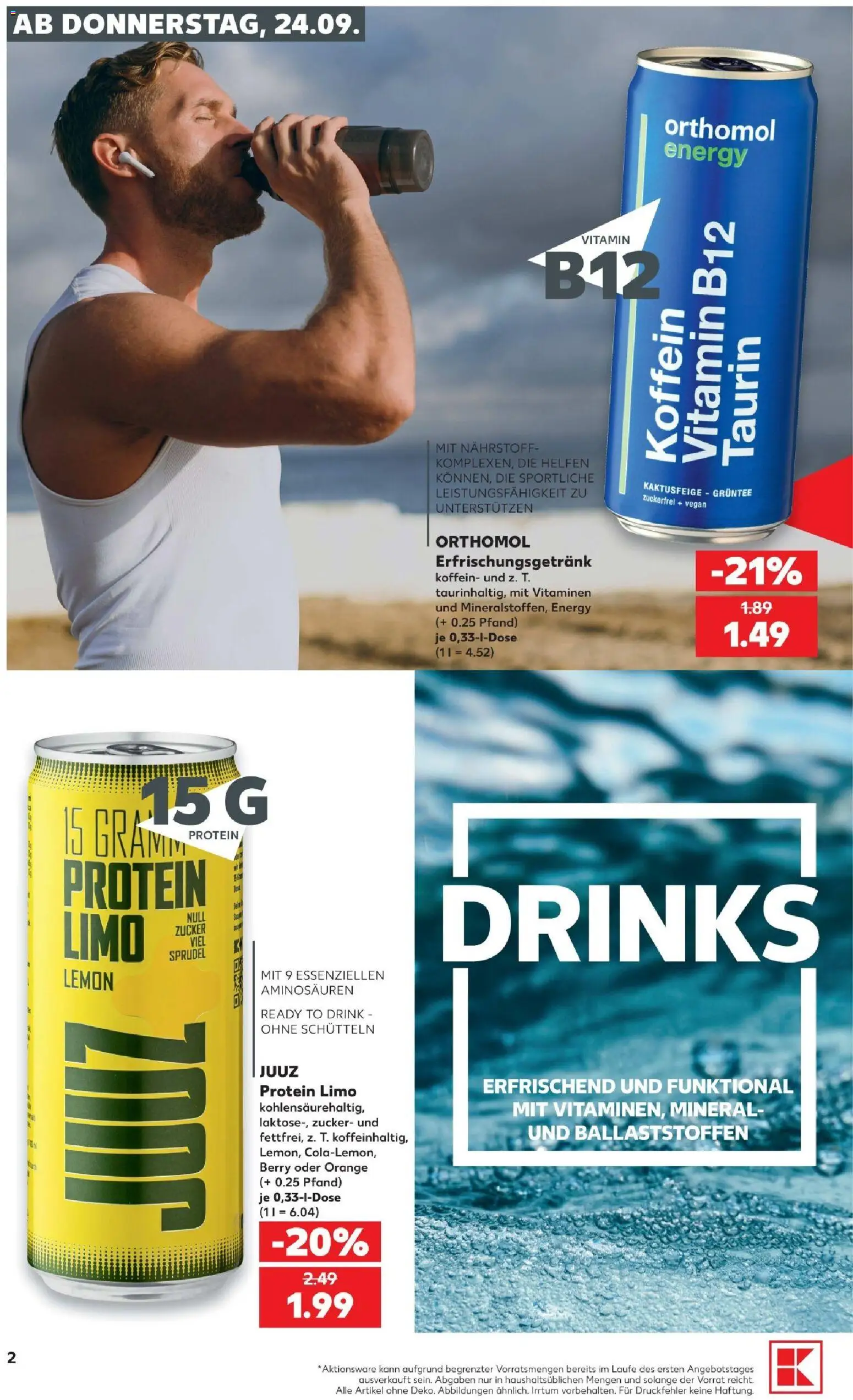 Kaufland Prospekt Potsdam – gültig ab 24.09.2026 | Seite: 2 | Produkte: Energy, Zucker