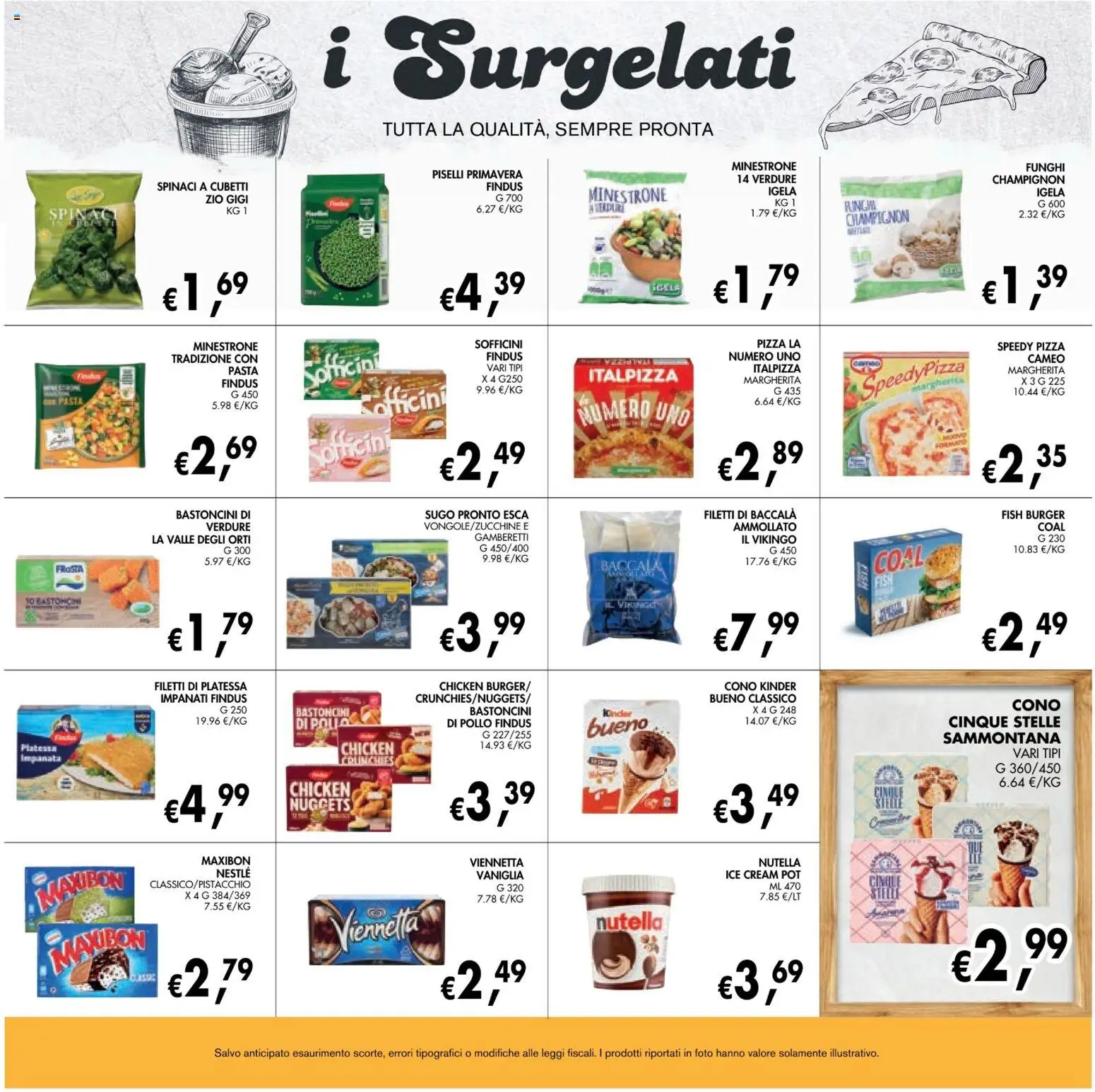 Volantino Coal del 10/09/2026 | Pagina: 13 | Prodotti: Pasta, Nutella, Piselli, Gamberetti