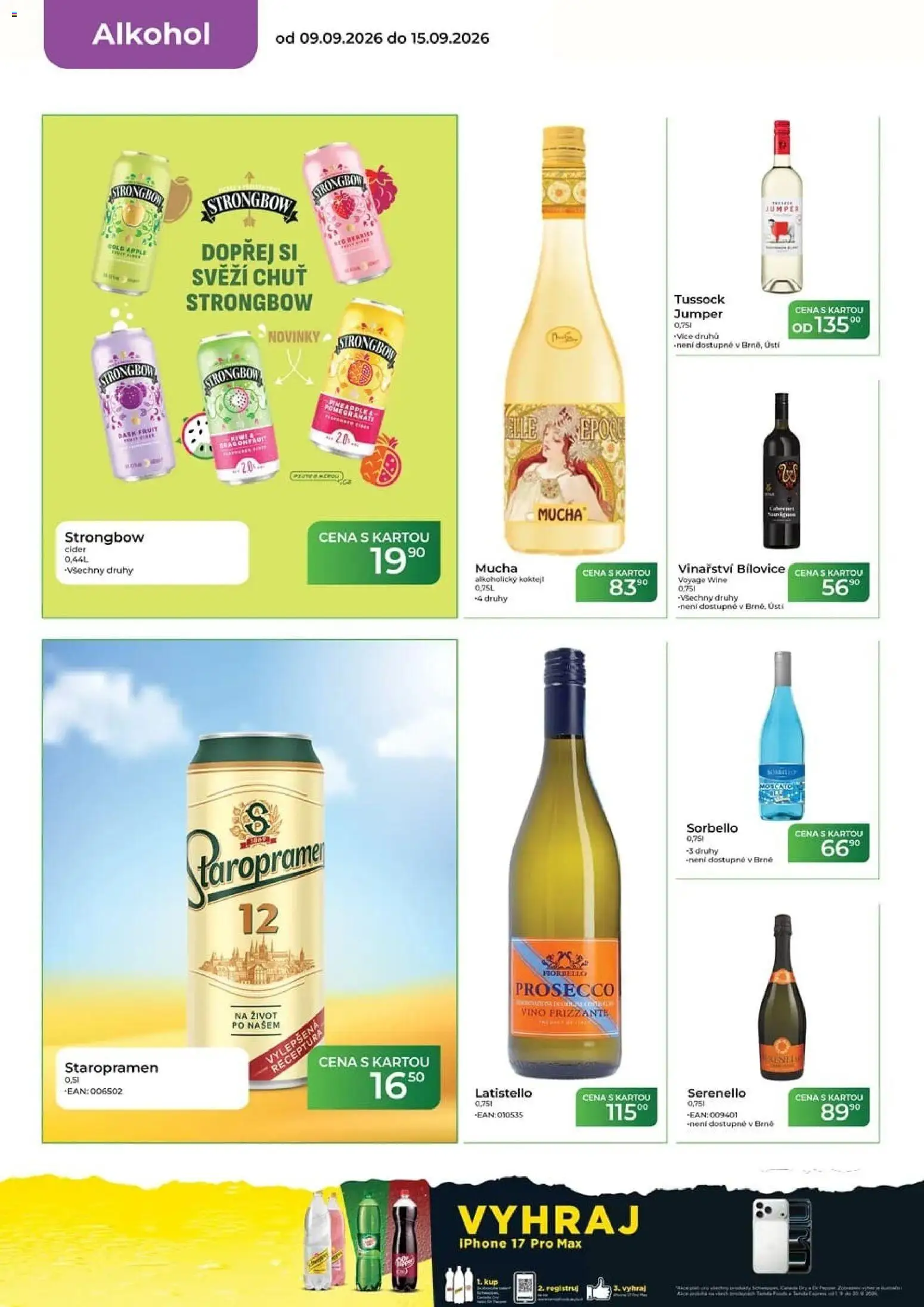 Tamda Foods leták od 16.09.2026 | Strana: 14 | Produkty: Prosecco, Staropramen, Iphone, Cider