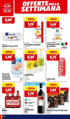 Anteprima del volantino Aldi volantino valido a partire dal 14/09/2026 | Pagina: 22 | Prodotti: Pomodorini, Filetto, Latte, Bottiglia