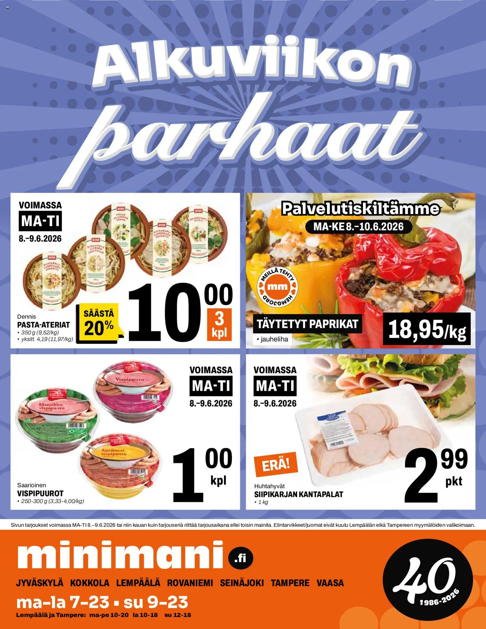Minimani tarjoukset – voimassa 03.06.2026 alkaen | Sivu: 16 | Tuotteet: Jauheliha