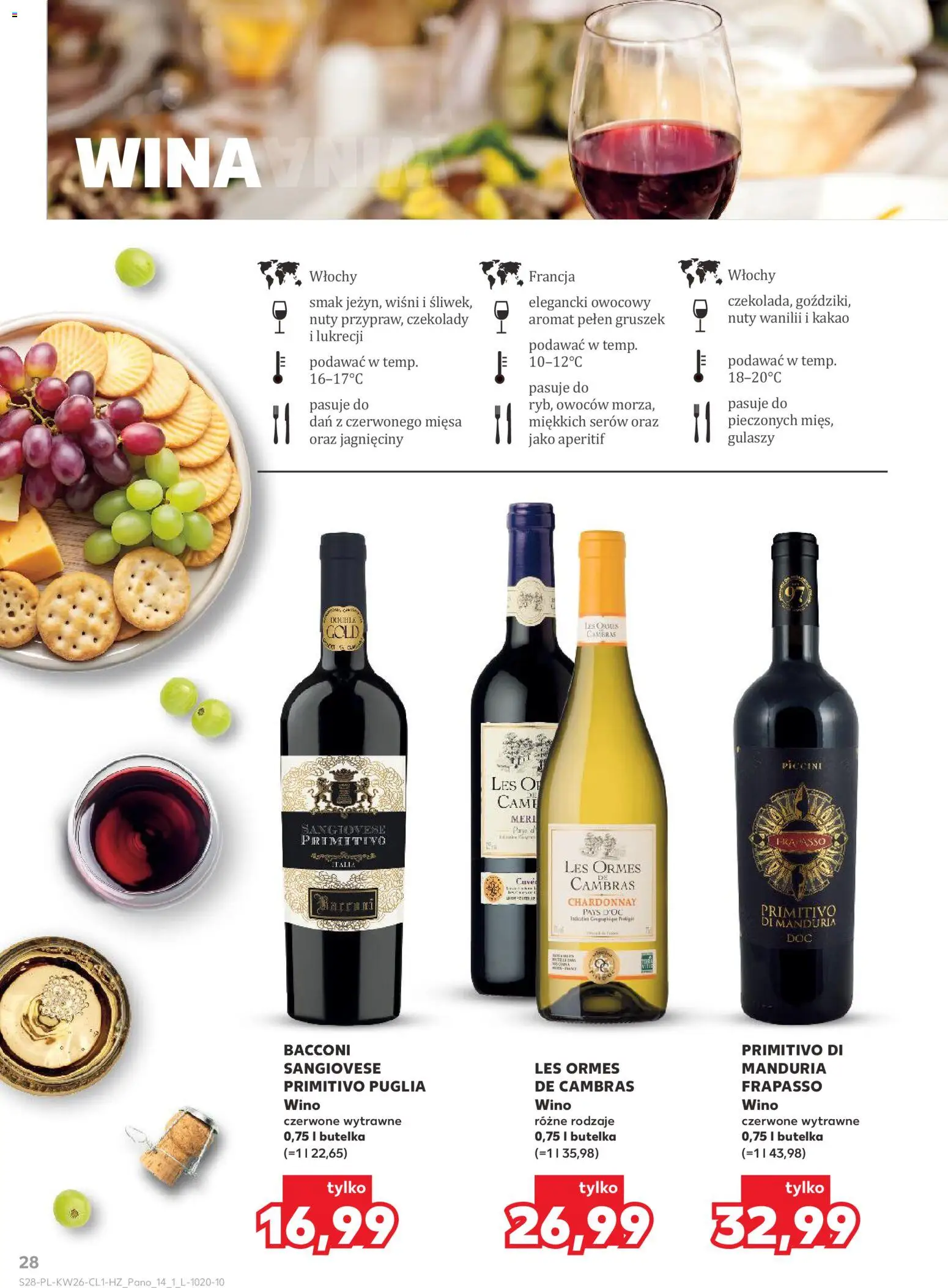 Kaufland Polsko leták - Barek od 25.06.2026 | Strana: 28 | Produkty: Primitivo Puglia, Primitivo, Kakao