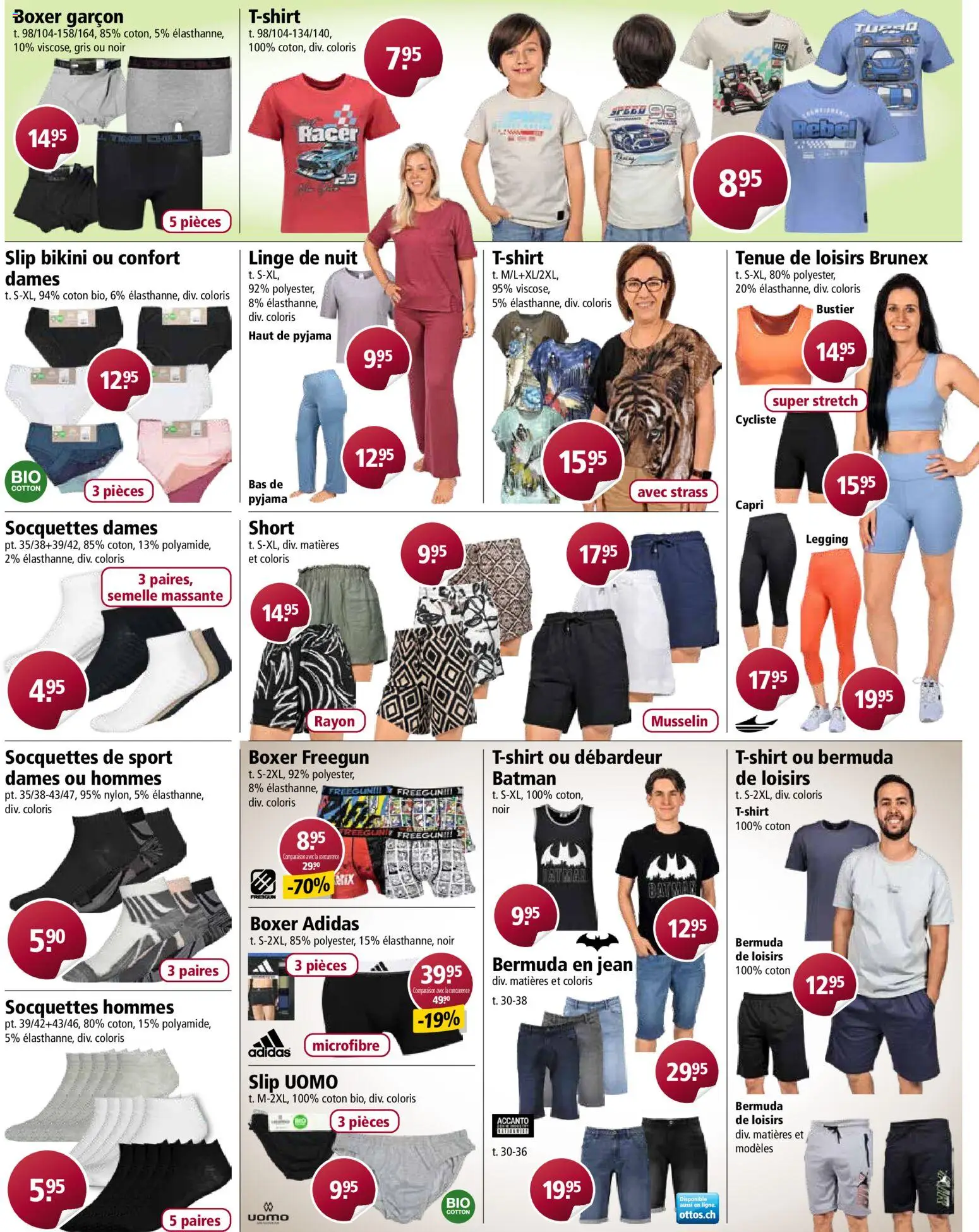 Otto's aktionen FR – gültig ab 14.07.2026 | Seite: 8 | Produkte: Pyjama, Slip, Boxer, Bikini