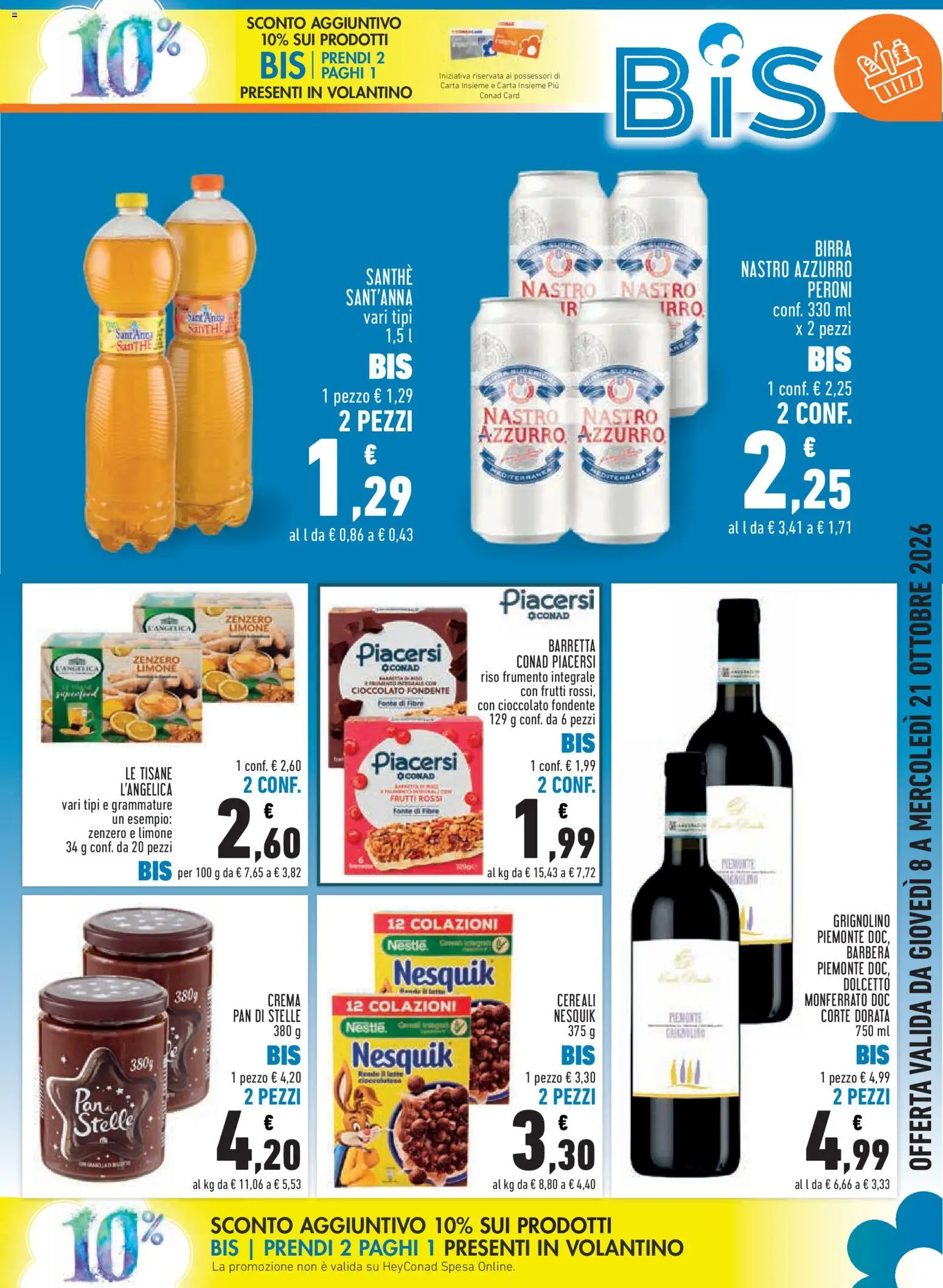 Volantino Conad del 08/10/2026 | Pagina: 5 | Prodotti: Crema, Riso, Limone, Barretta