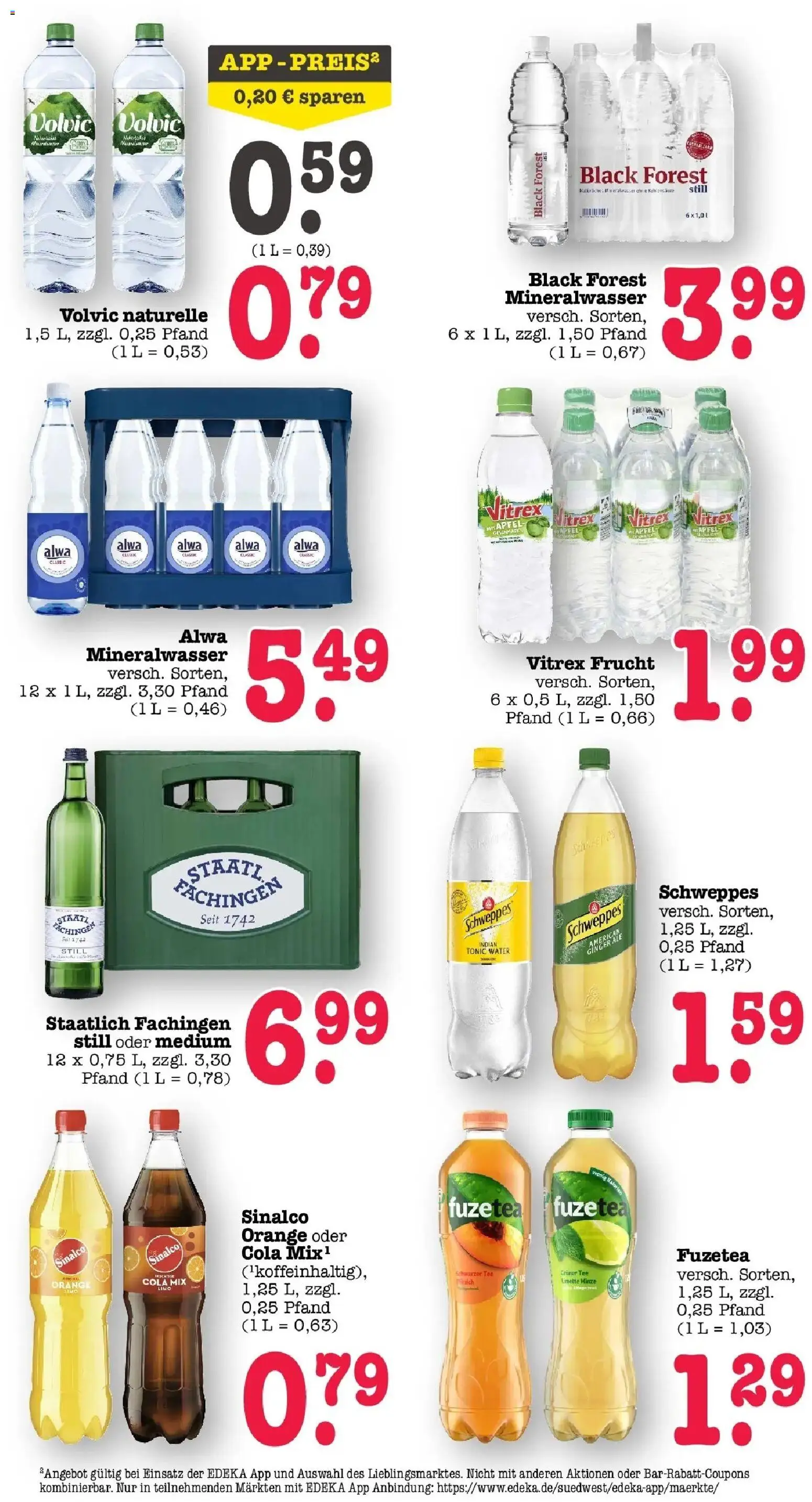 Edeka prospekt Bühlertal	 – gültig ab 10.05.2026 | Seite: 48 | Produkte: Cola, Schweppes, Limette, Volvic