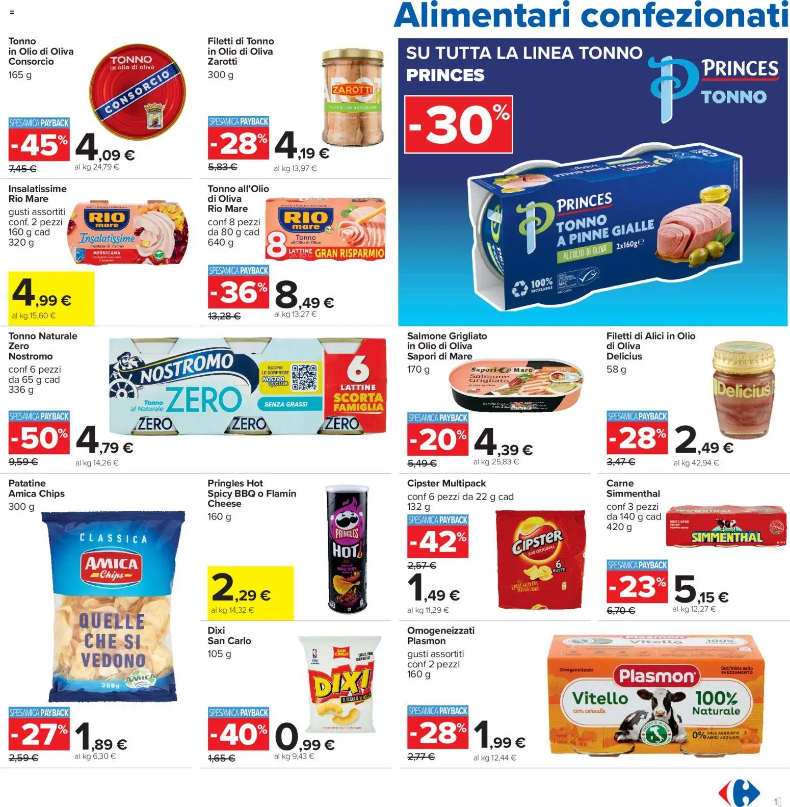 Volantino Carrefour del 24/07/2026 | Pagina: 17 | Prodotti: Salmone, Insalata, Olio, Olio di Oliva