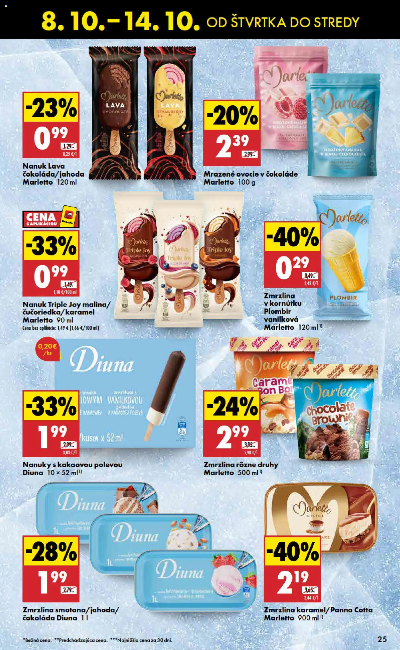 Nové Biedronka akcie – leták je platný od 08.10.2026 | Strana: 25 | Produkty: Nanuk, Čokoláda, Ananás, Nanuky