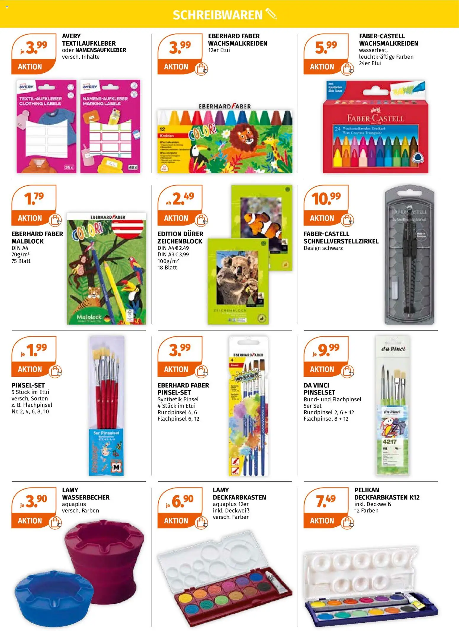Müller Für den perfekten Schulstart gültig ab 03.08.2026 | Seite: 3 | Produkte: Pinsel