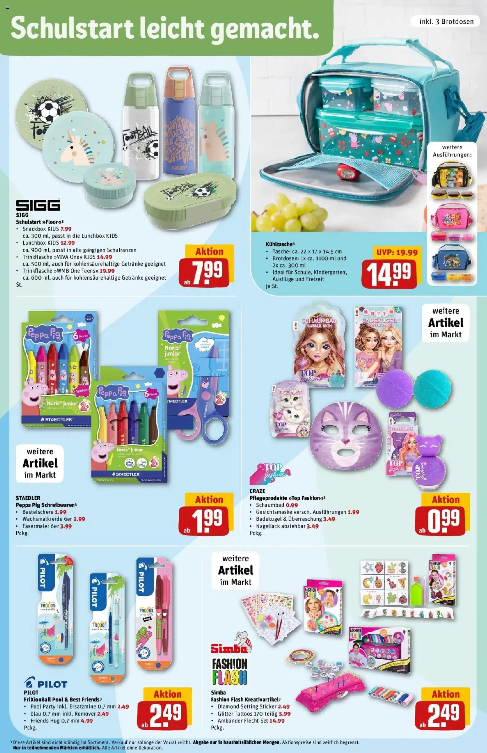 REWE Prospekt ab 03.08.2026 zum Blättern » Angebote | Seite: 33 | Produkte: Top, Tasche, Nagellack, Gesichtsmaske