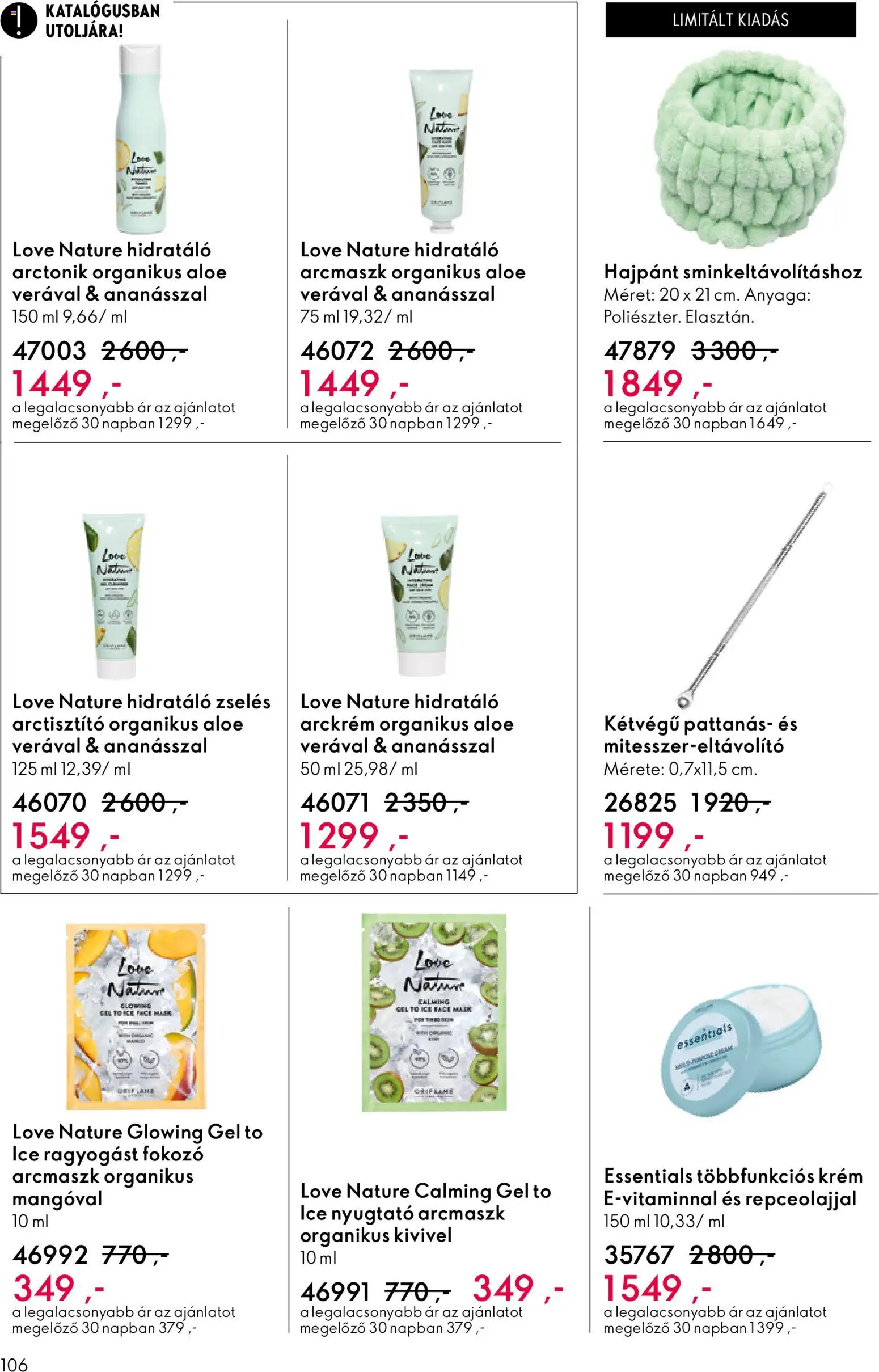 Oriflame akciós ujság - amely érvényes a következő dátumtól: 27.05.2026 | Oldal: 106 | Termékek: Arckrém