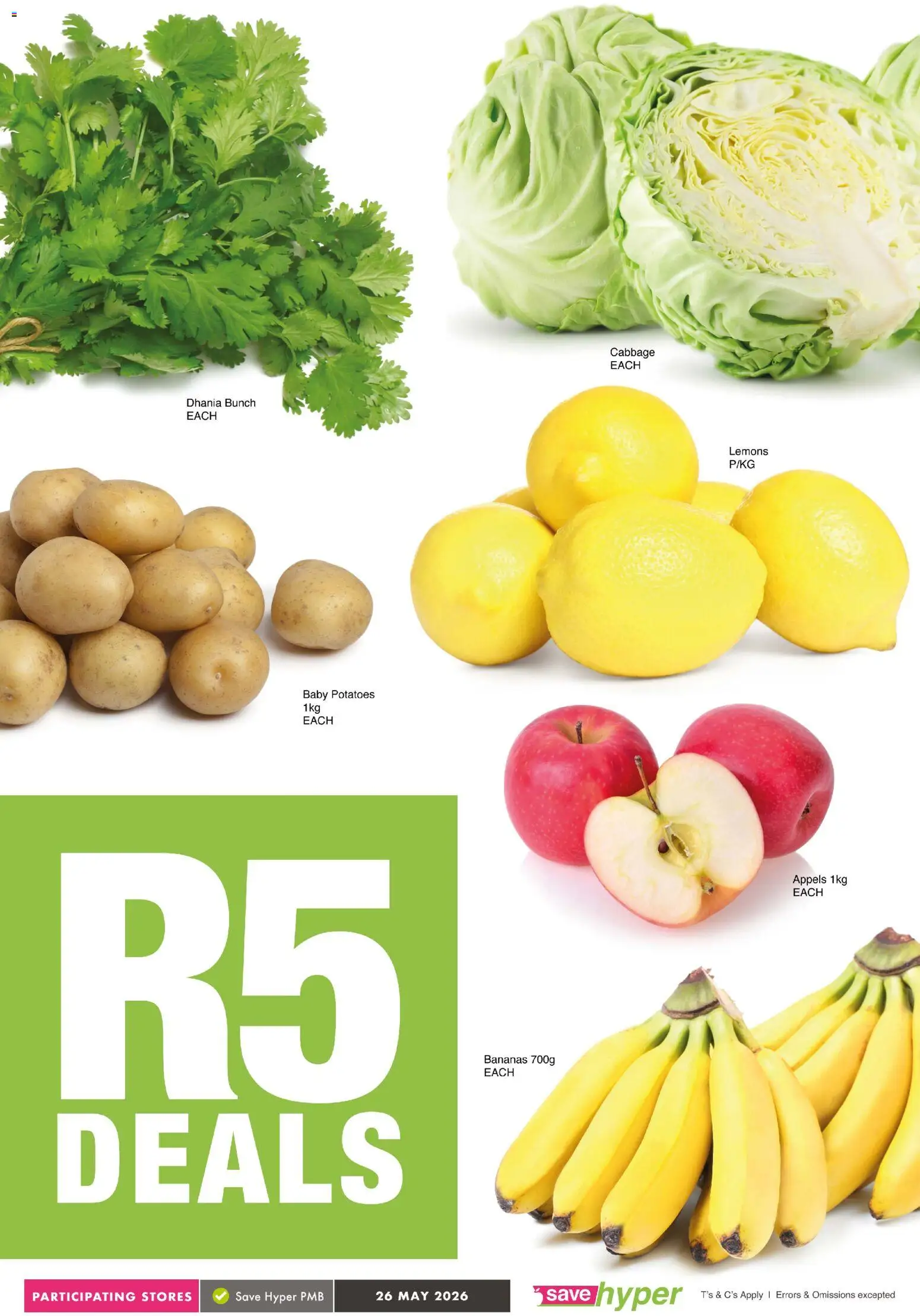 New Save catalogue – valid from 26.05.2026 | Page: 3 | Products: Bananas, Potatoes