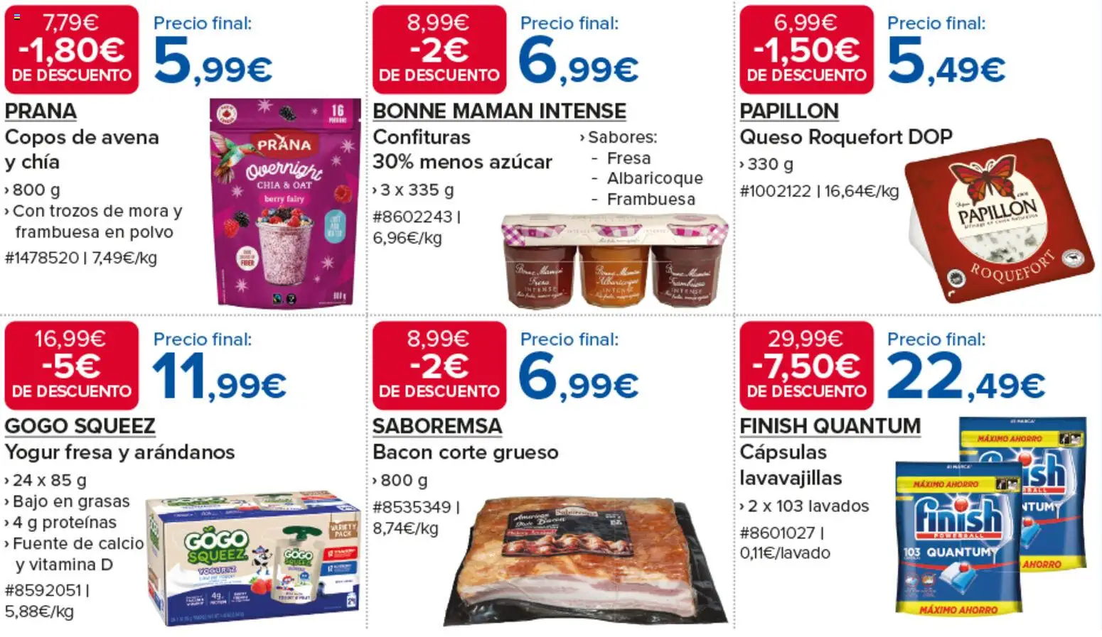 Costco 4 días de descuentos │ válido desde el 22/10/2026 | Página: 3 | Productos: Cápsulas, Queso, Azúcar, Bacon