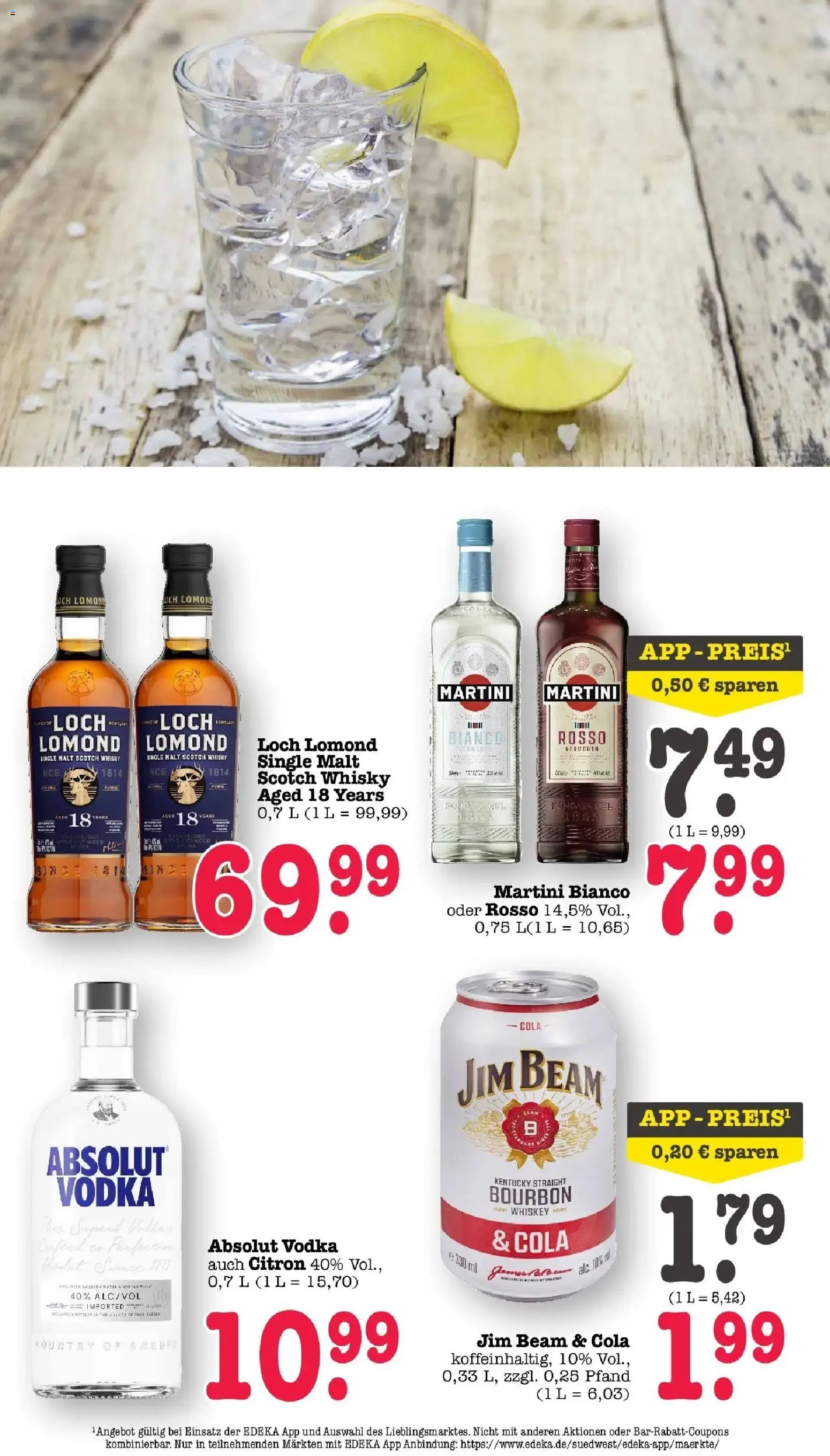Edeka prospekt Bühlertal – gültig ab 22.06.2026 | Seite: 59 | Produkte: Martini, Whisky, Jim beam, Vodka