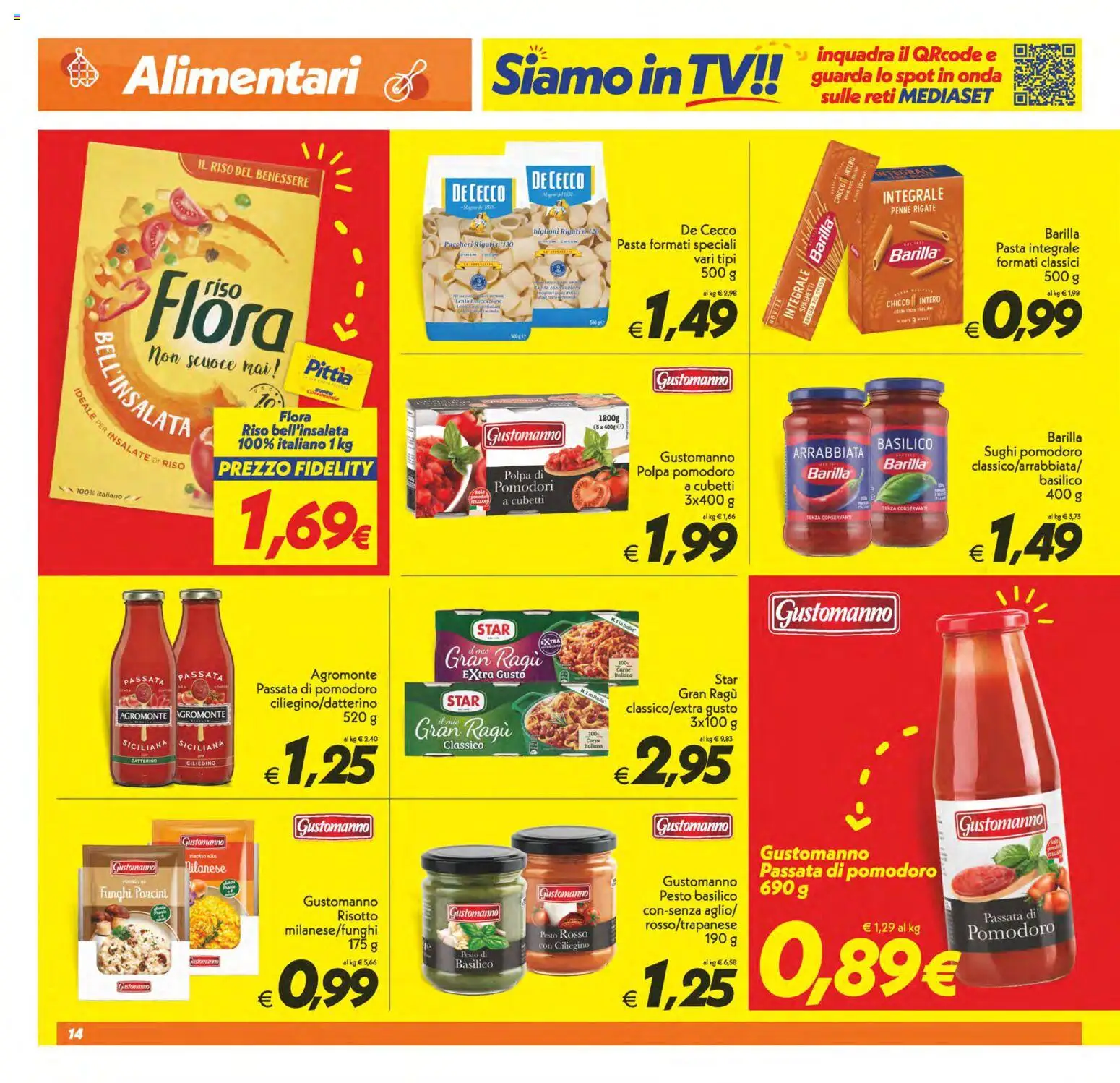Volantino SuperConveniente del 09.06.2026 | Pagina: 14 | Prodotti: Pomodoro, Pesto, Paccheri, Penne