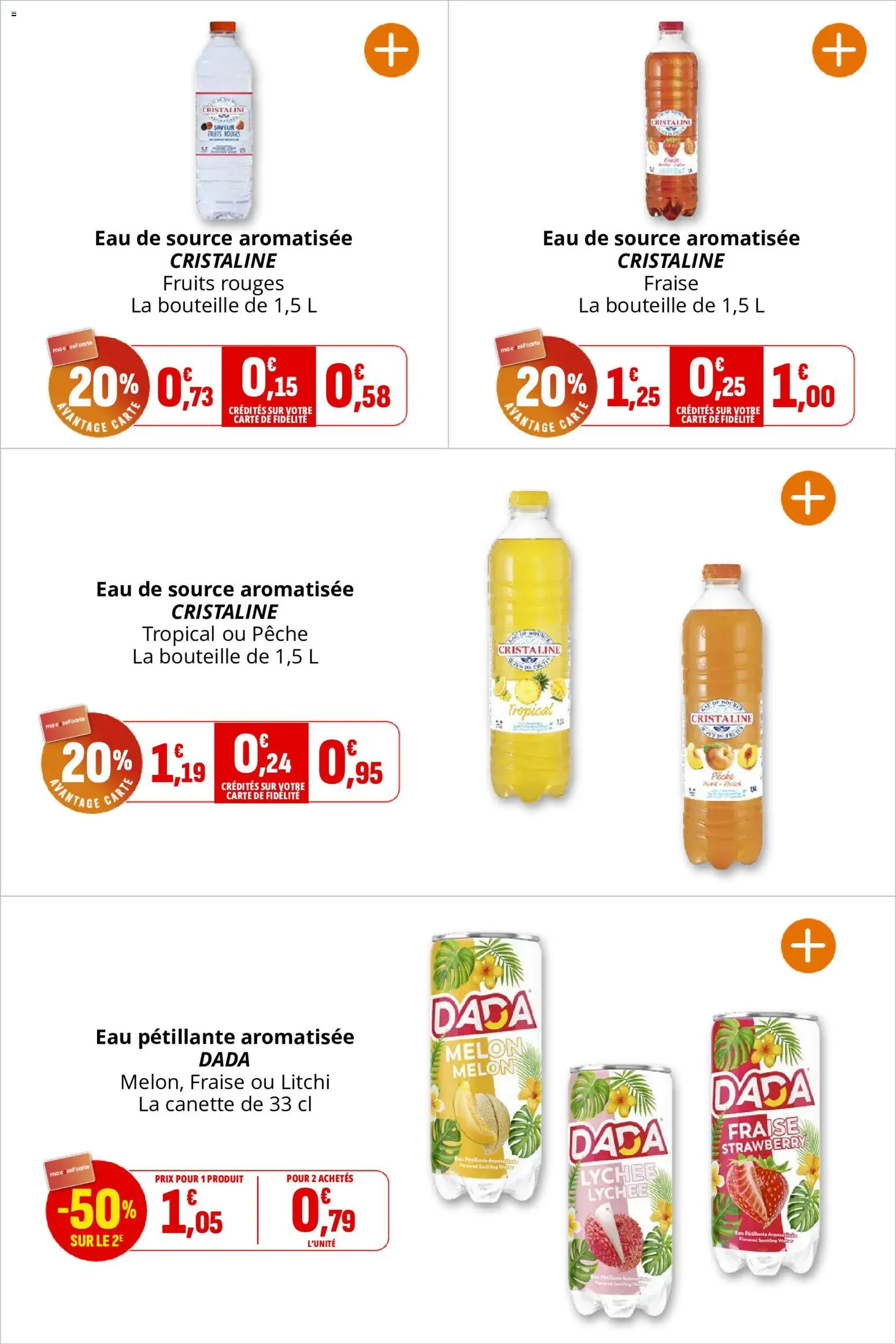 {H1} | Page: 28 | Produits: Fraise, Litchi, Eau de source, Eau pétillante