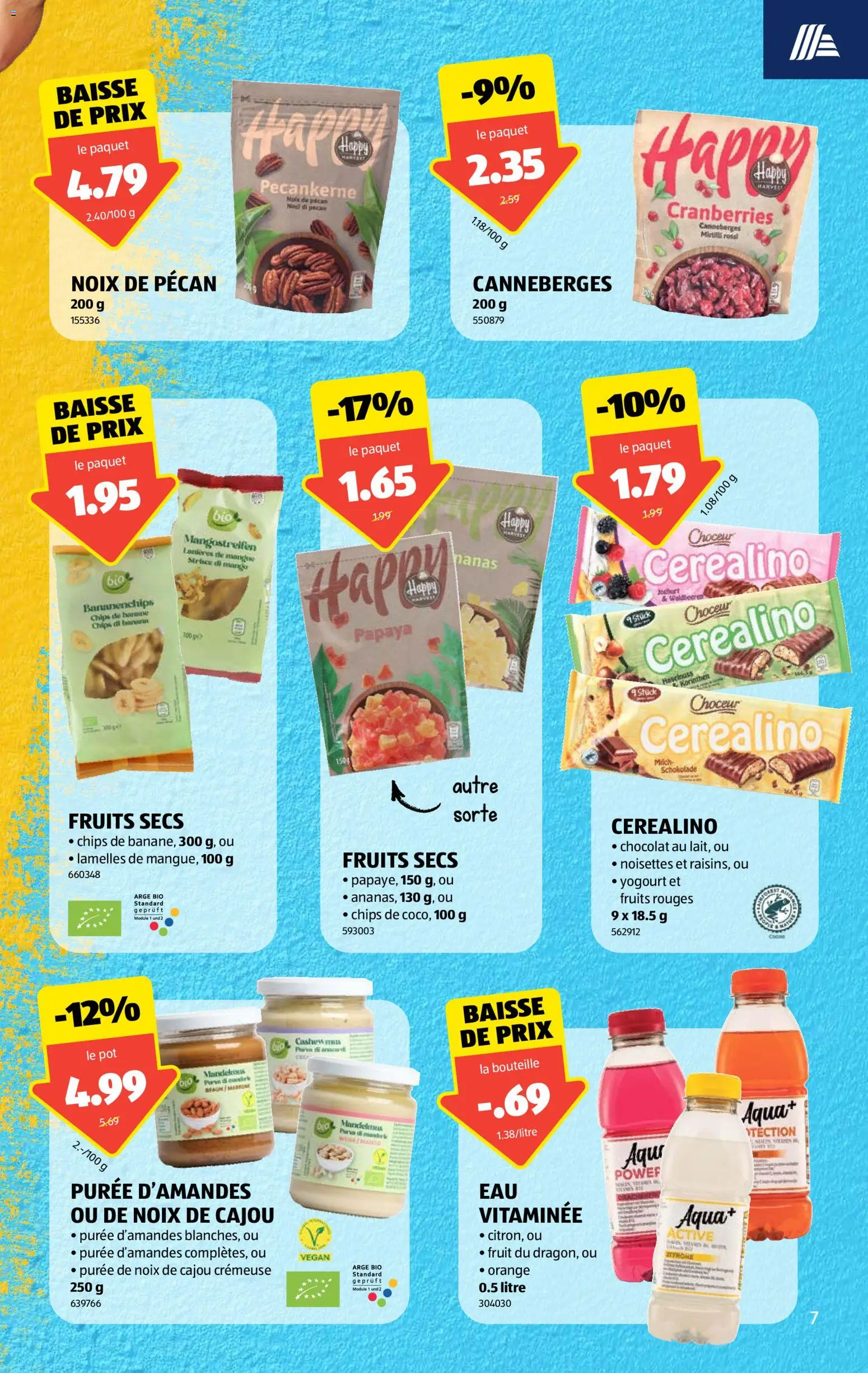 Aldi aktionen FR – gültig ab 10.09.2026 | Seite: 7 | Produkte: Butter, Schokolade, Chips, Mango