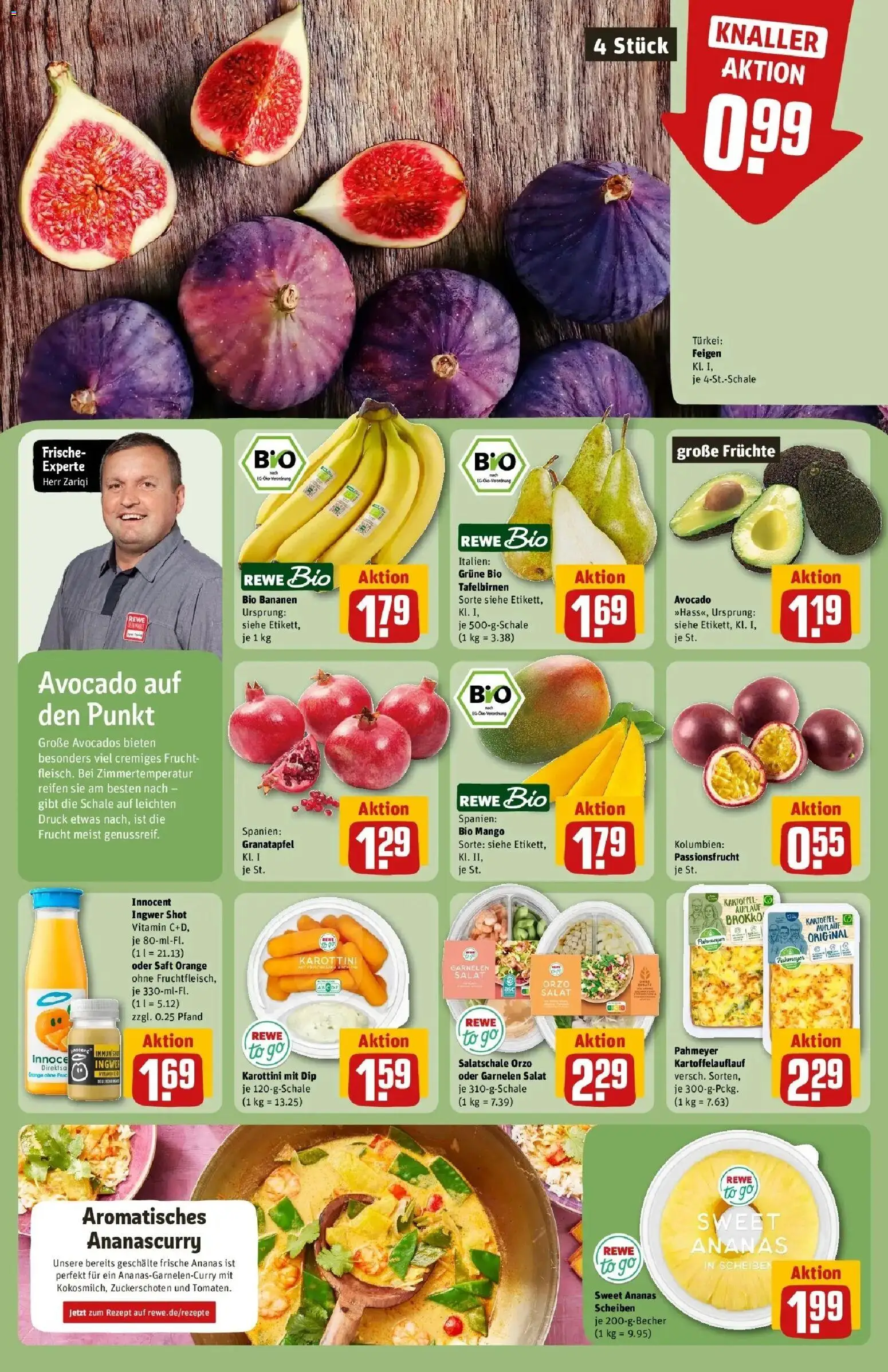 REWE Prospekt ab 28.09.2026 zum Blättern » Angebote | Seite: 12 | Produkte: Ananas, Avocado, Mango, Salat