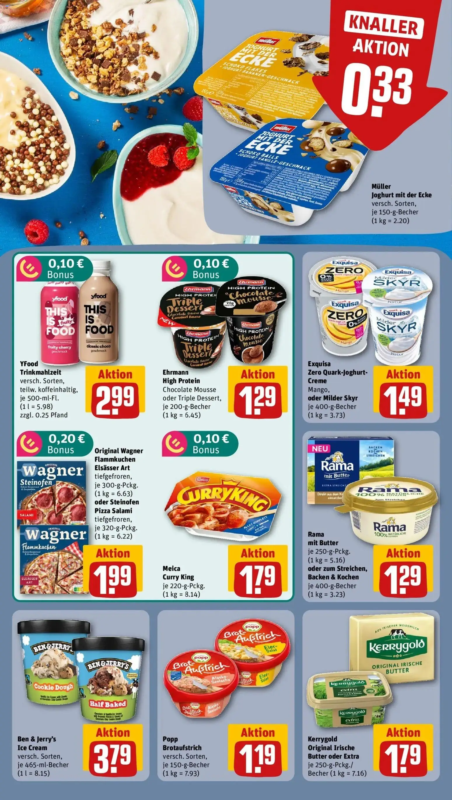 REWE Prospekt ab 24.08.2026 zum Blättern » Angebote | Seite: 12 | Produkte: Ben & Jerry's, Mango, Getreide, Salat