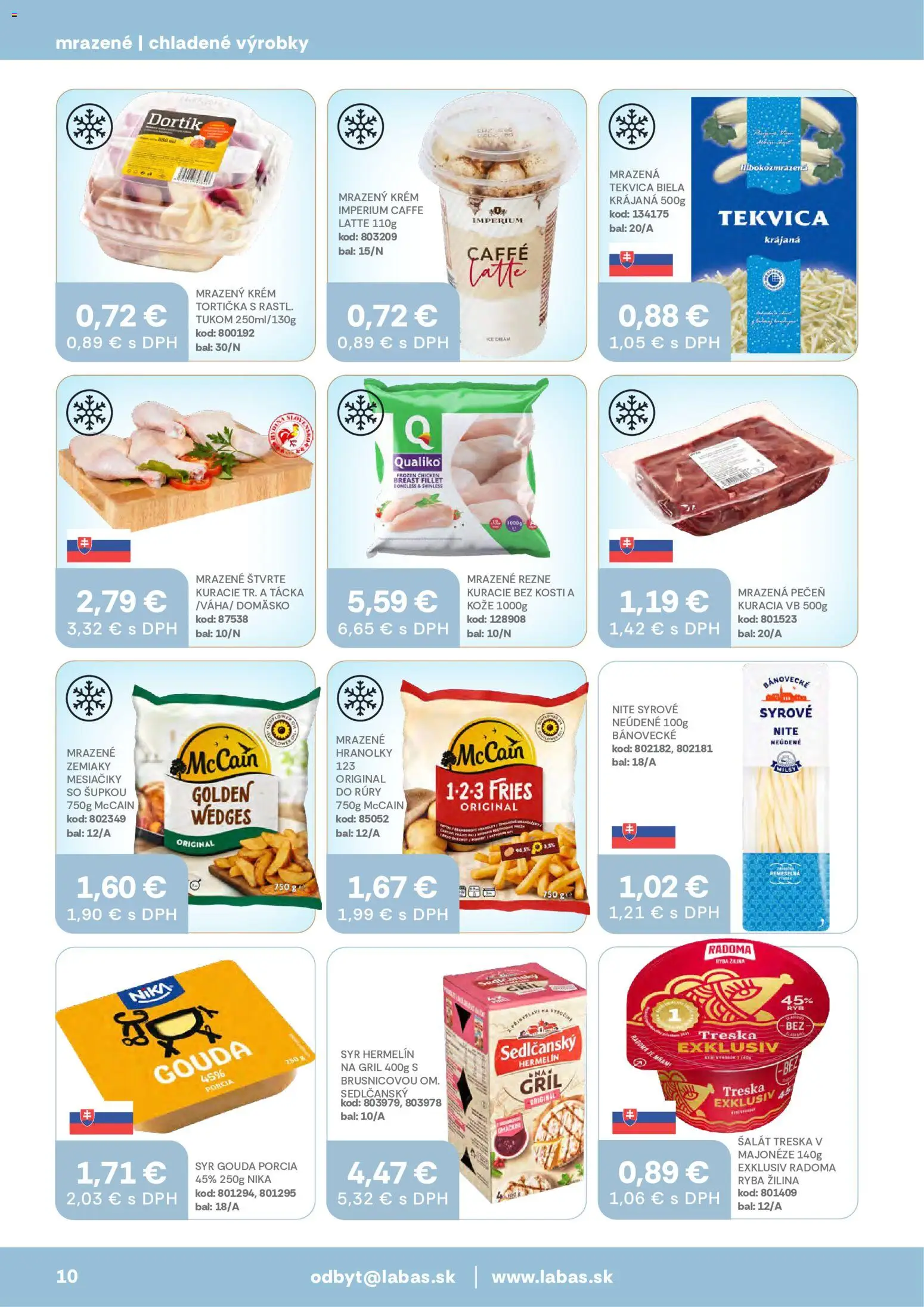 Nové Labaš akcie – leták je platný od 17.07.2026 | Strana: 10 | Produkty: Gril, Gouda, Krém
