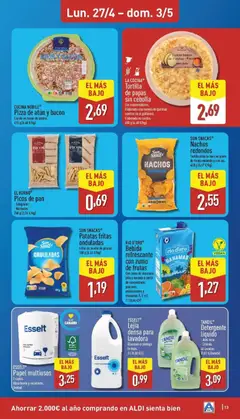 Vista previa Patatas fritas onduladas, Fritas en aceite de girasol. 180 g válido desde el 27.04.2026 | Página: 13 | Productos: El horno, Pan, Detergente líquido, Παγωμένο τσάι