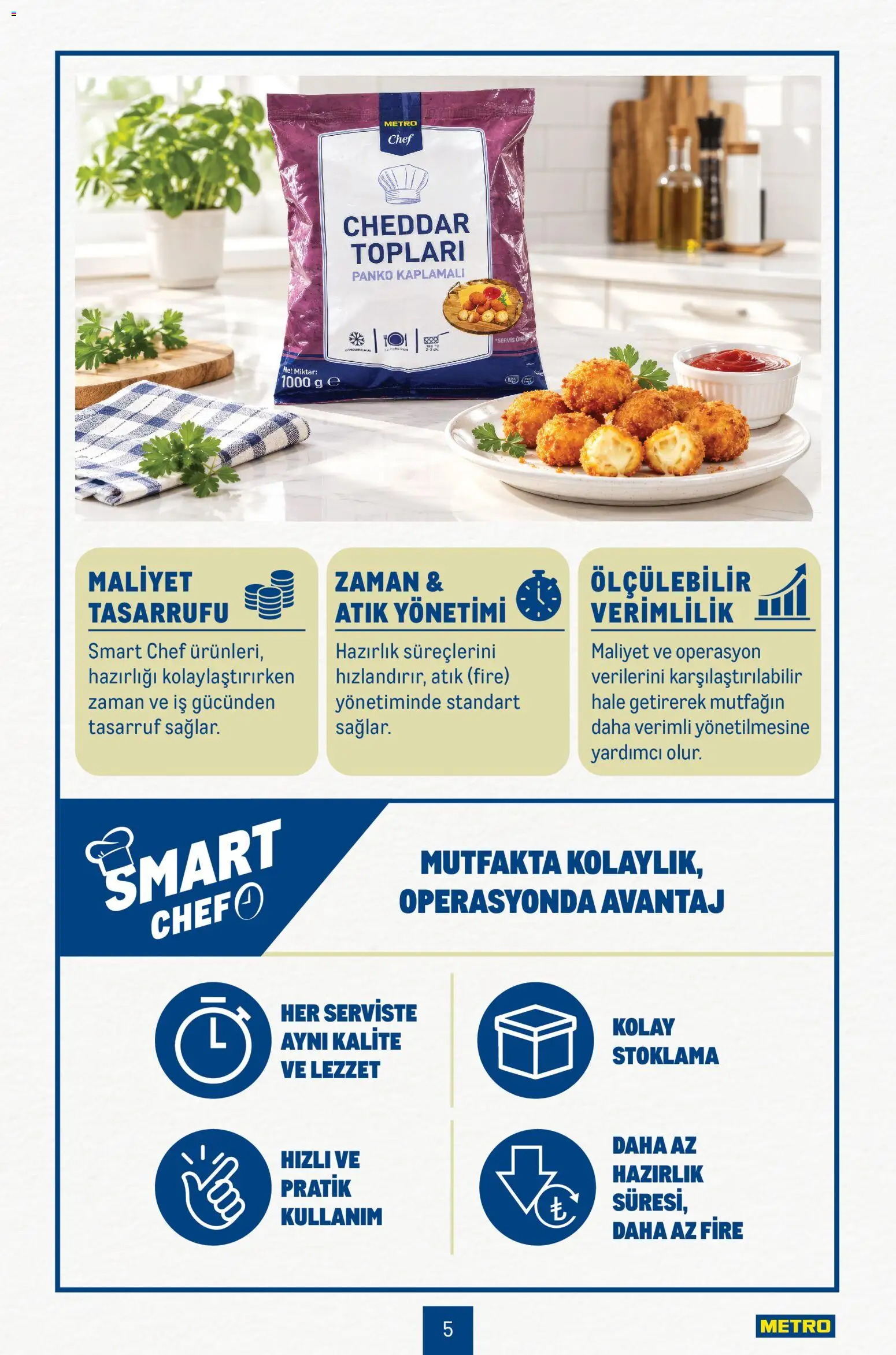 Metro - Smart Chef - 30 Eylül 2026 tarihinden itibaren geçerlidir | Sayfa: 5 | Ürünler: Cheddar
